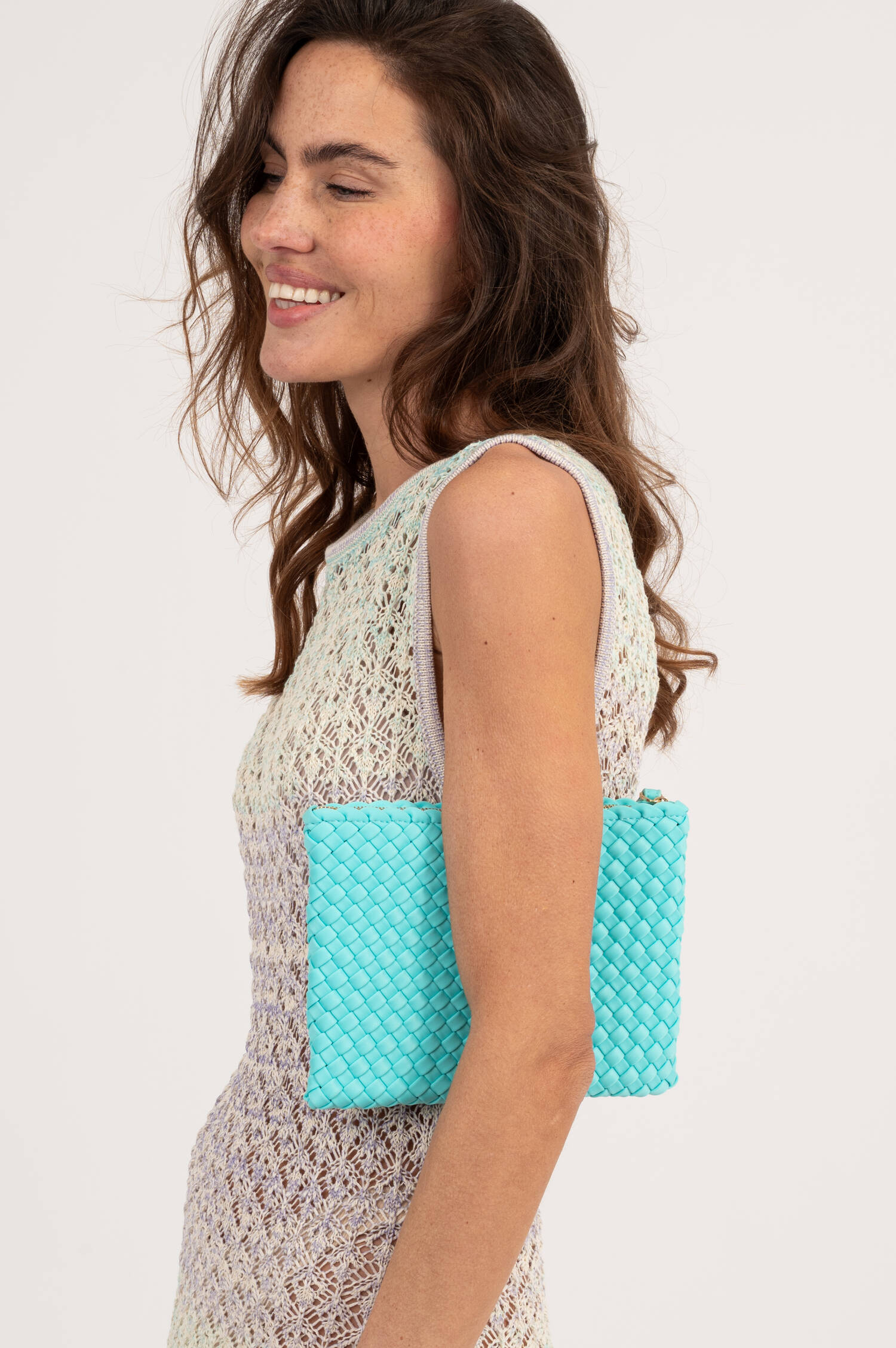 Neopren Clutch CAPRI dORO in Türkis Neopren Clutch CAPRI dORO in Türkis