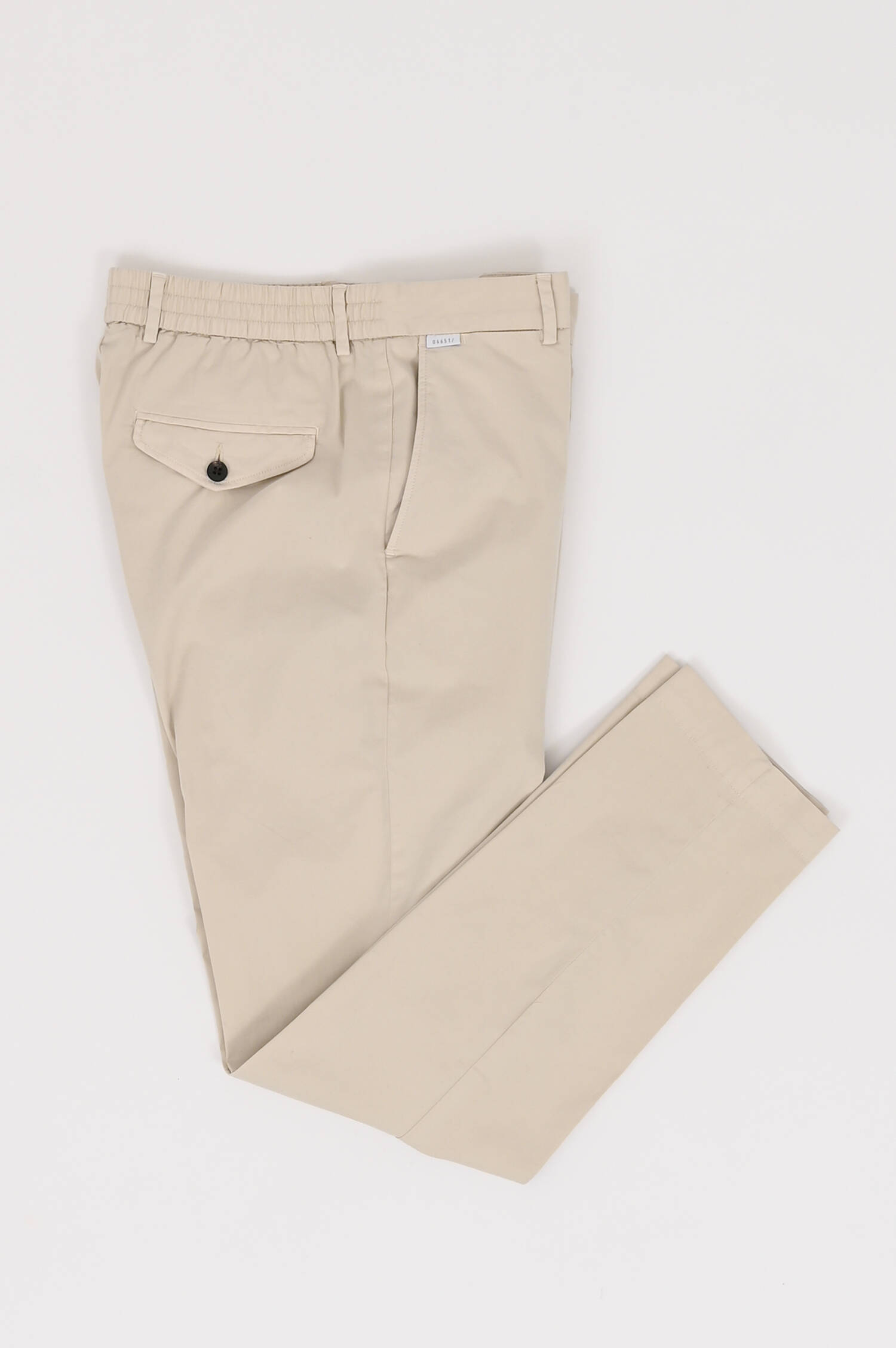 Hose aus Baumwoll-Stretch Mix in Beige