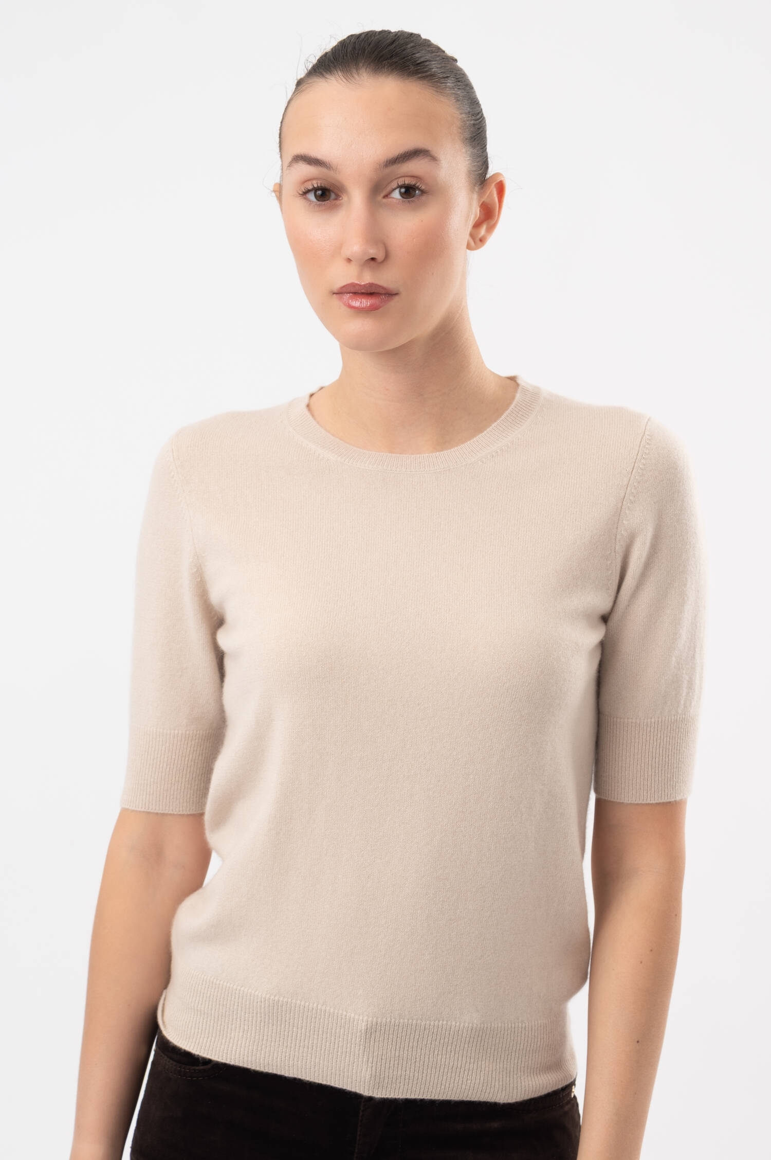 Cashmere-Pullover in Beige Cashmere-Pullover in Beige
