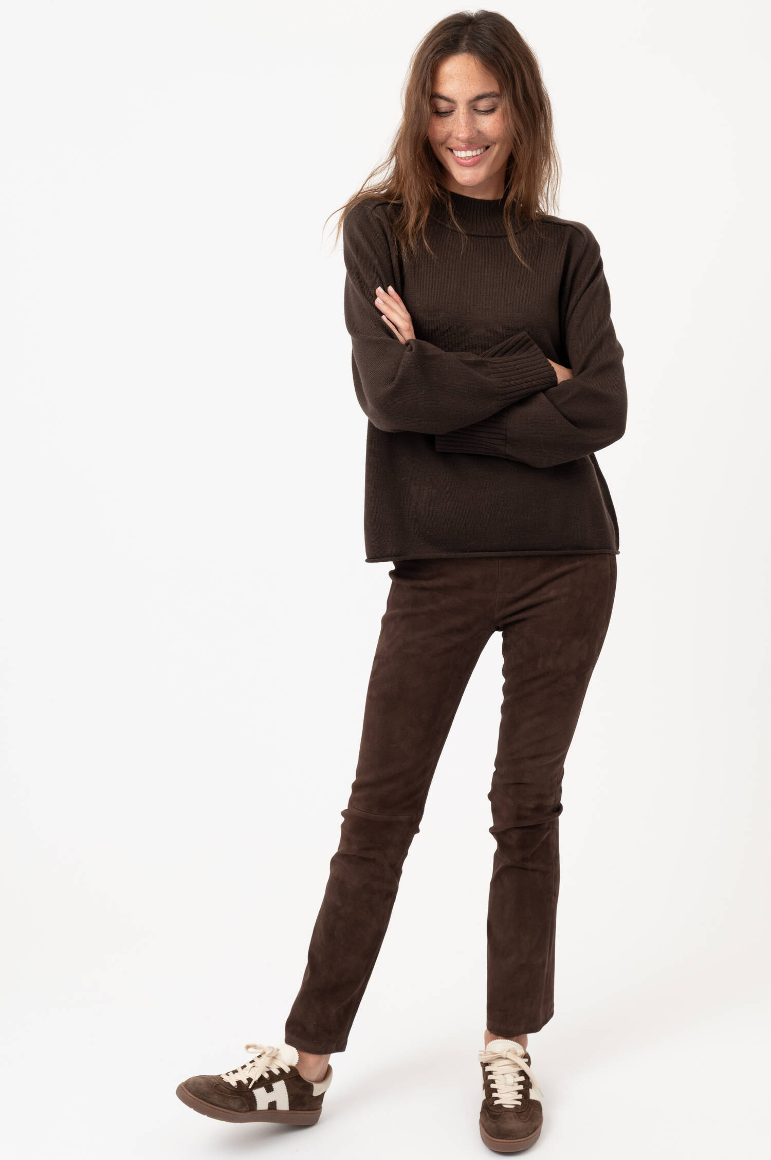 Woll-Pullover in Braun Woll-Pullover in Braun