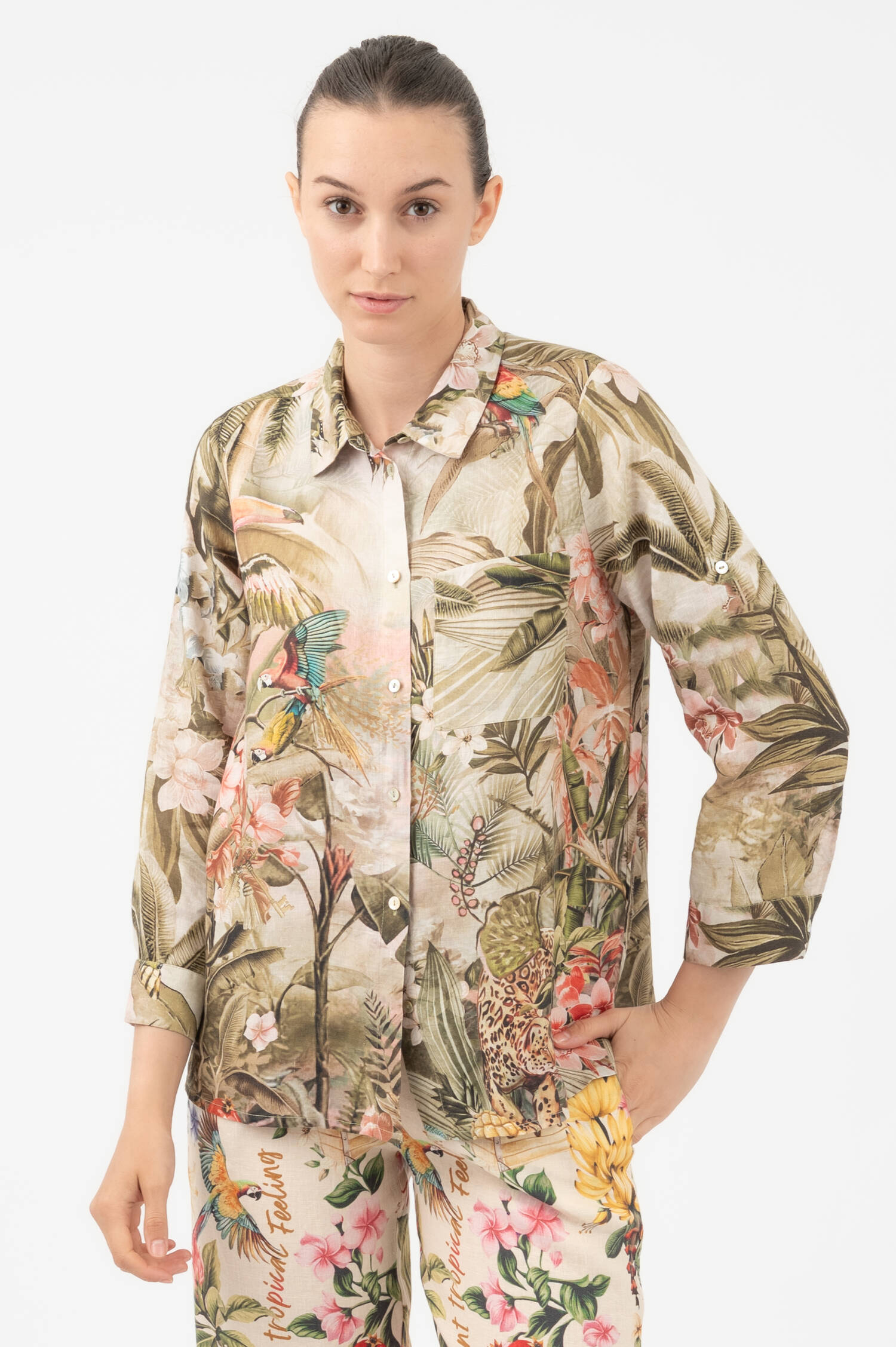 Bluse SAFARI in Grün Bluse SAFARI in Grün