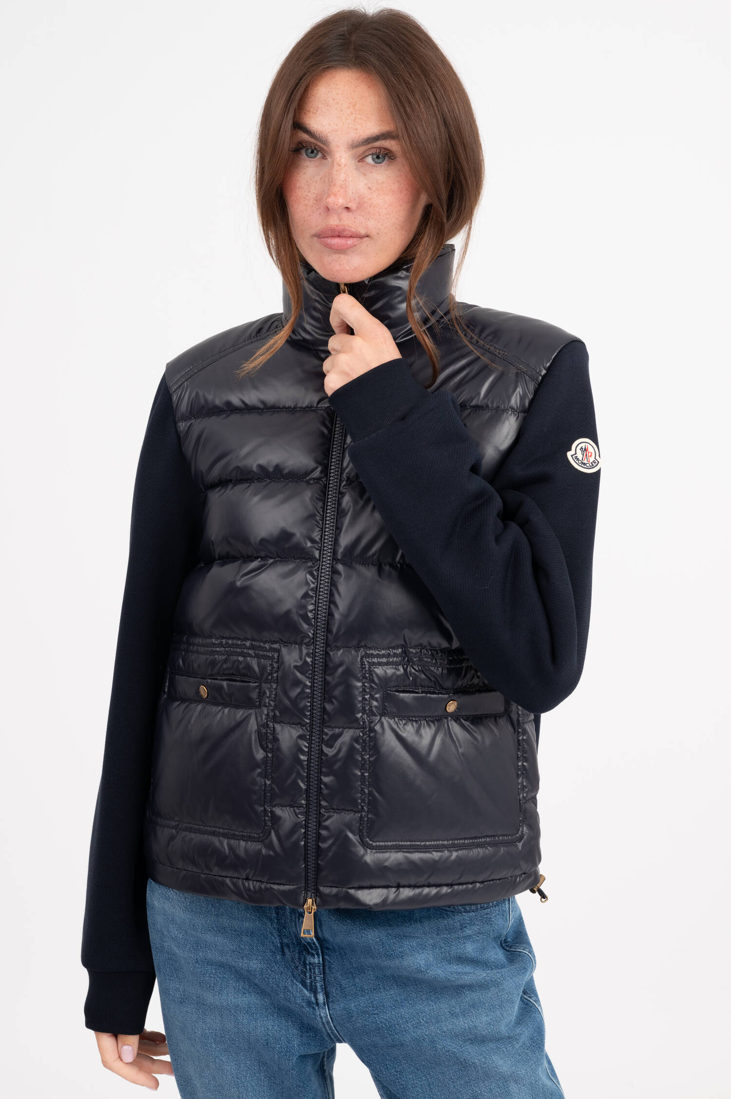 Hybrid Jacke in Navy