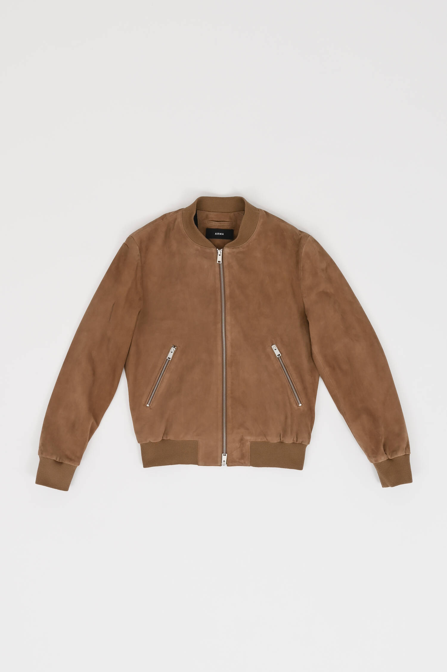 Suede-Bomberjacke Didier in Braun