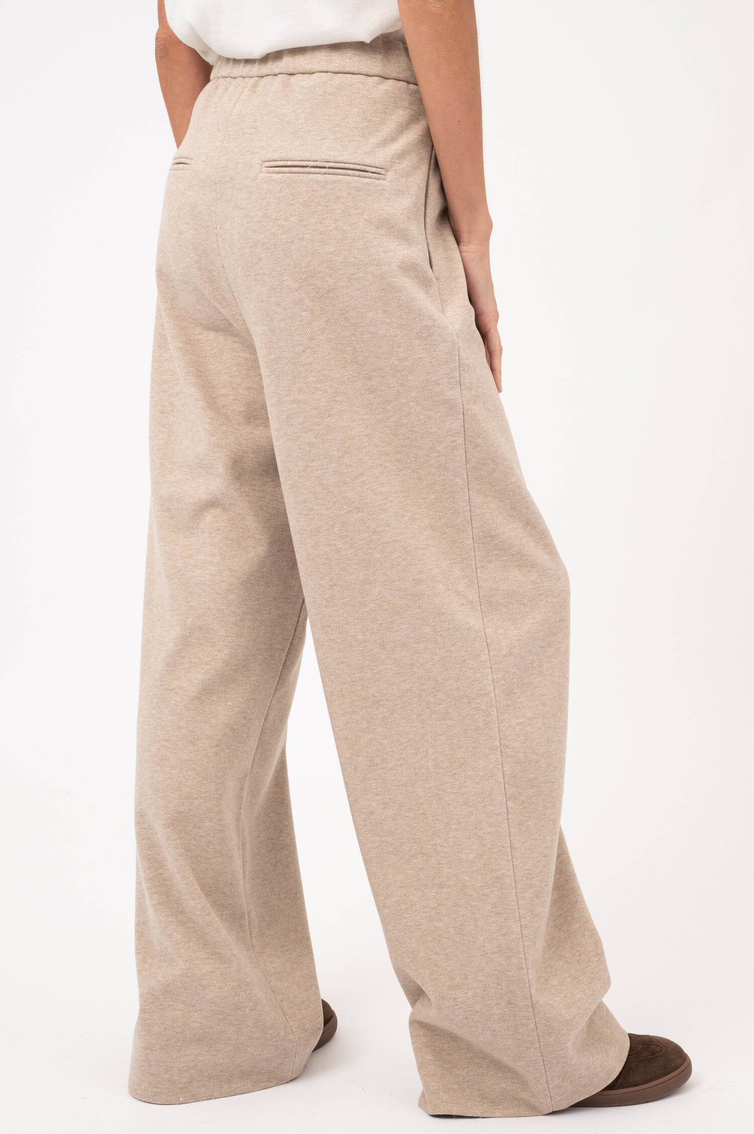 Bundfaltenhose in Beige meliert Bundfaltenhose in Beige meliert