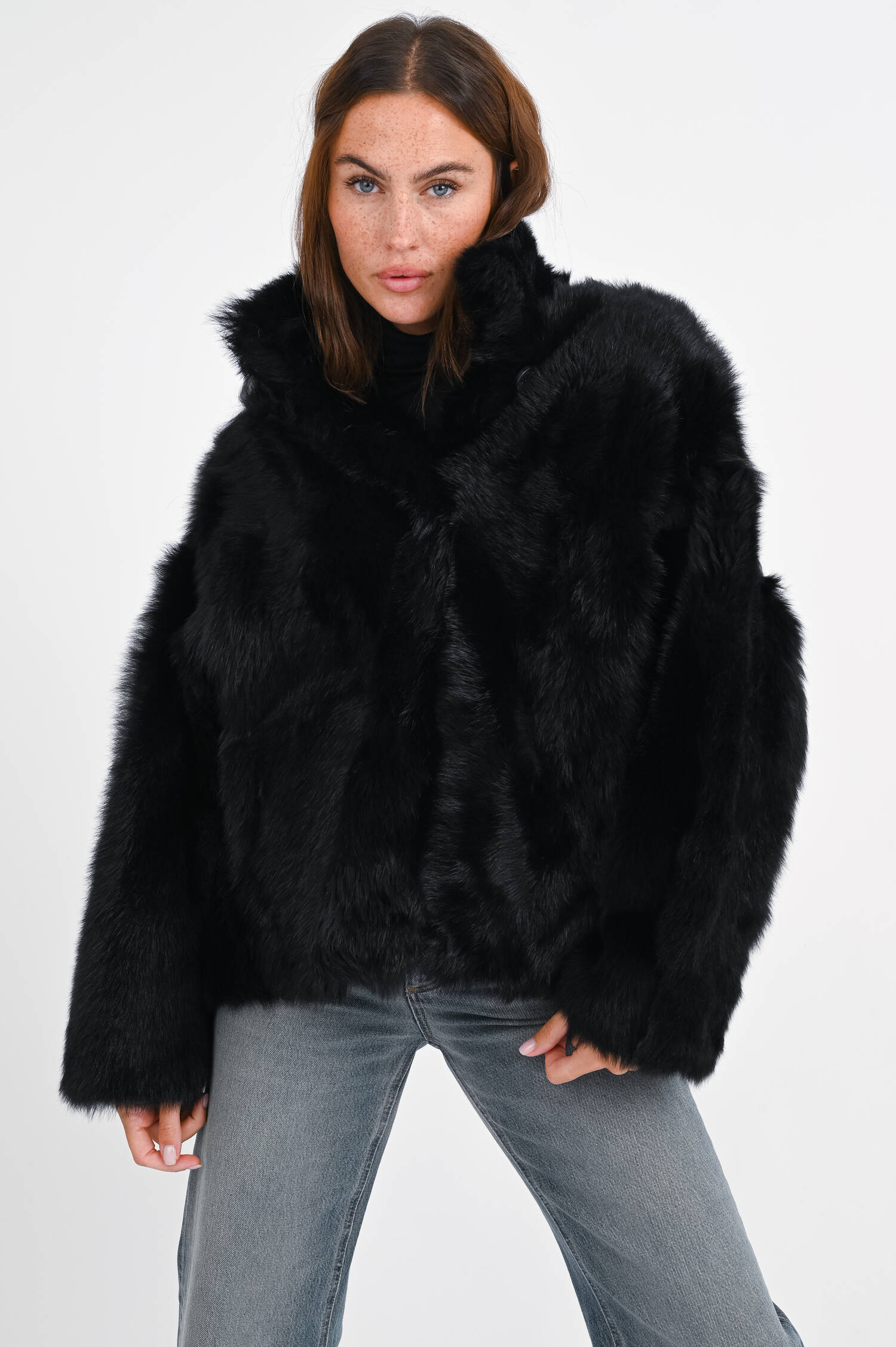 Wendejacke GATTI mit Knöpfen in Schwarz Wendejacke GATTI mit Knöpfen in Schwarz