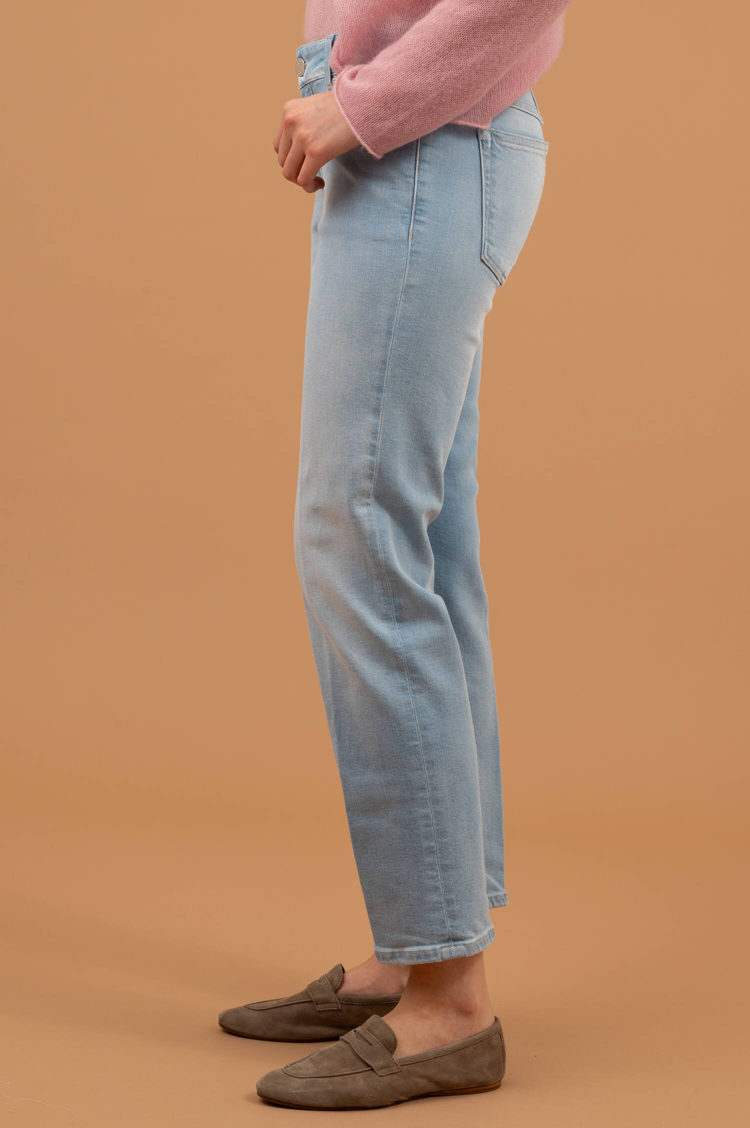 Straight Fit Jeans in Hellblau