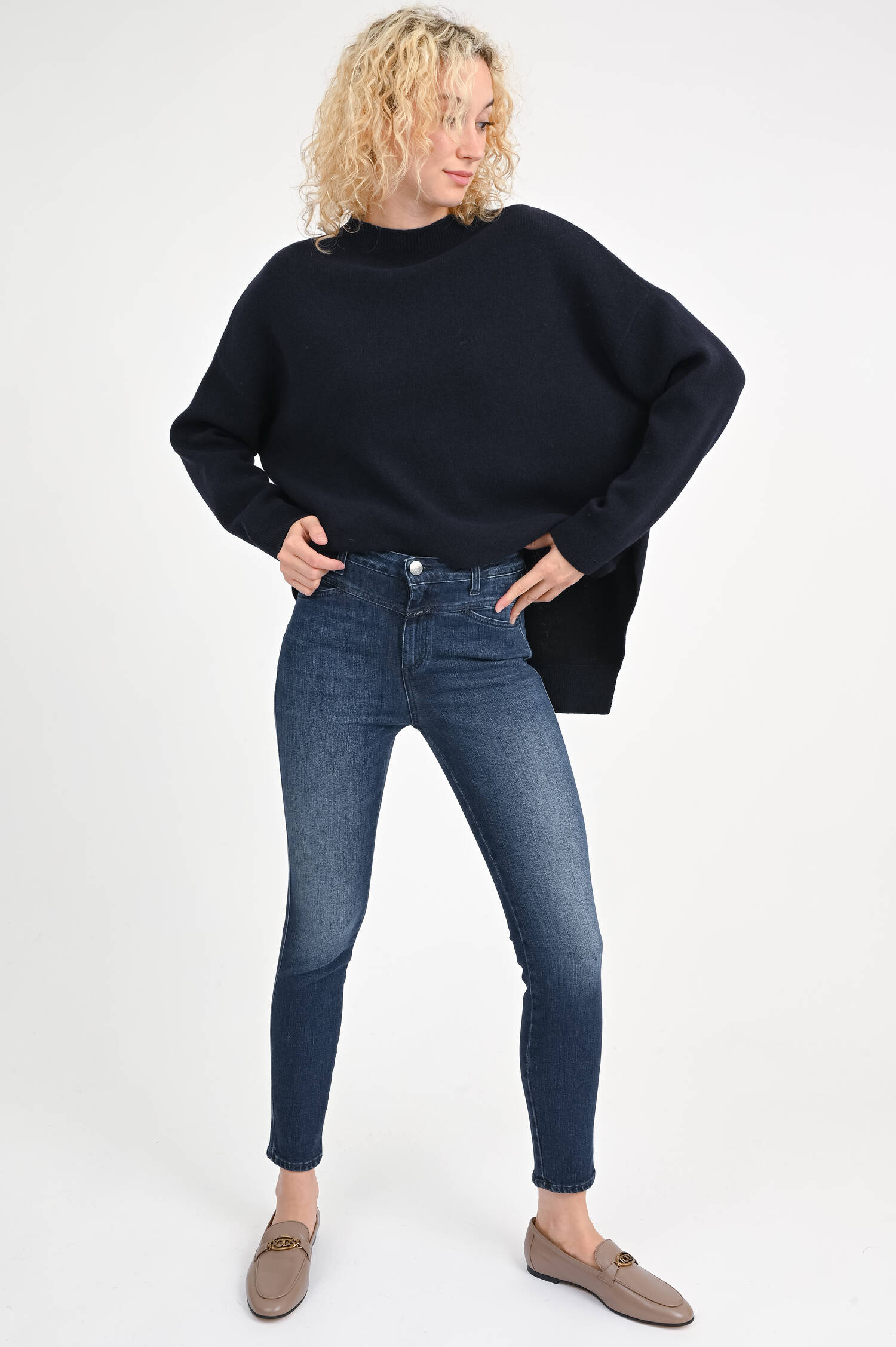  Jeans PEDAL PUSHER in Mittelblau