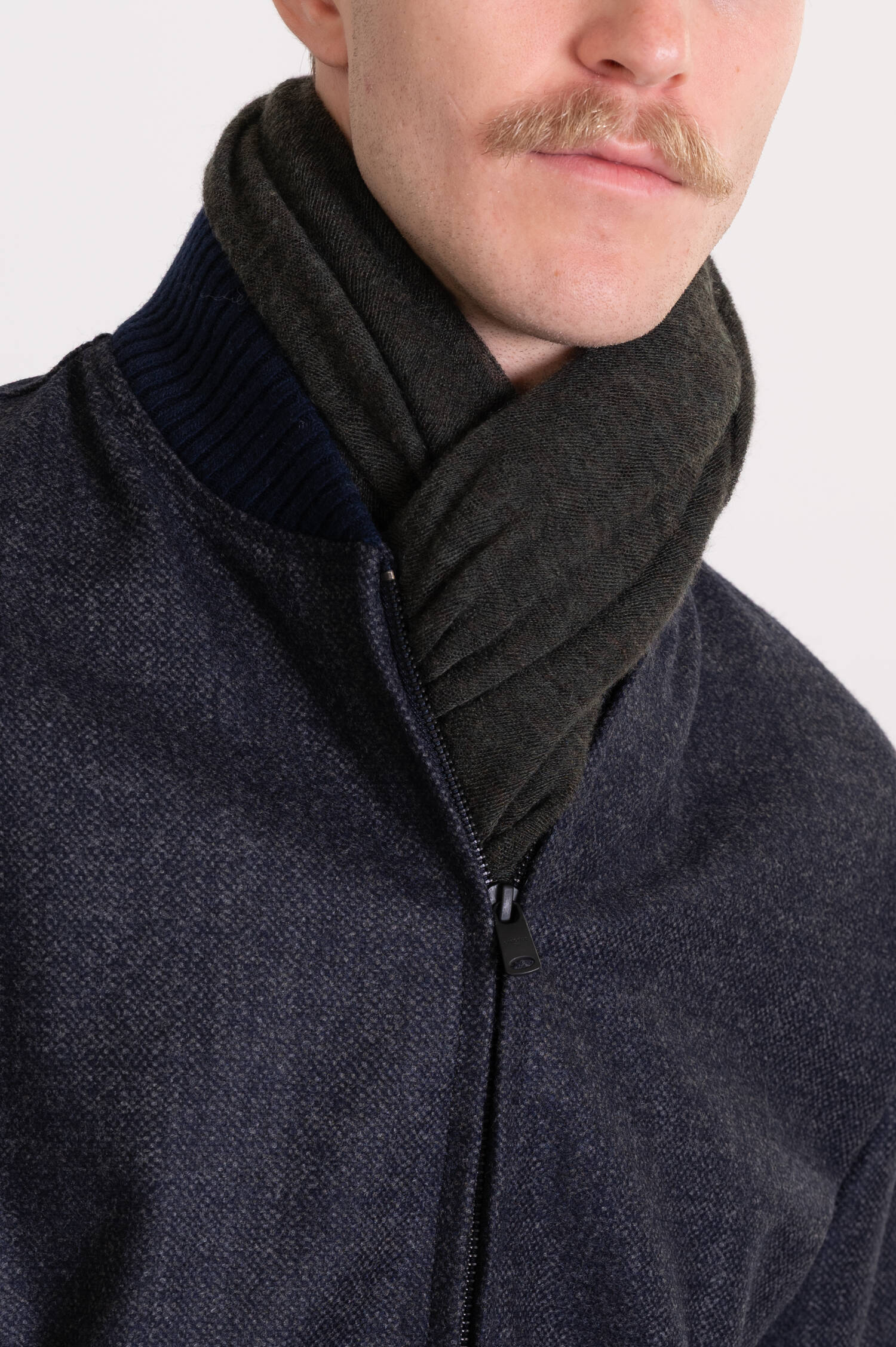 Cashmere-Schal in Khaki
