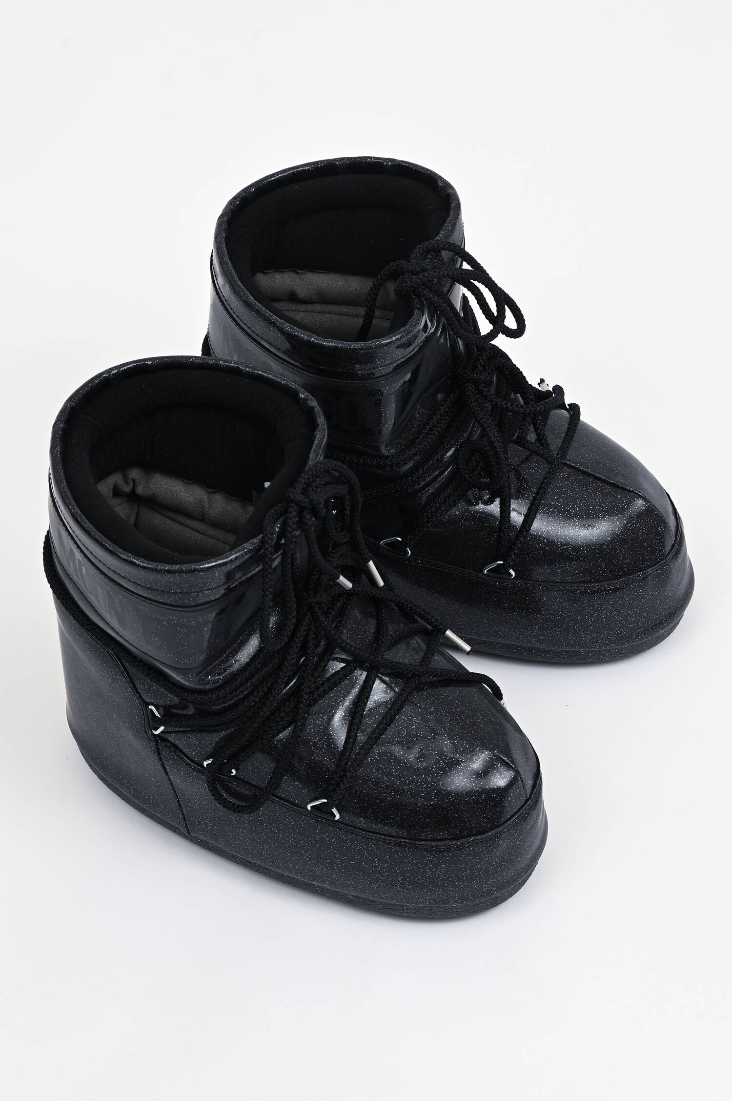  Moon Boot ICON FASHION LOW GLITTER in Schwarz