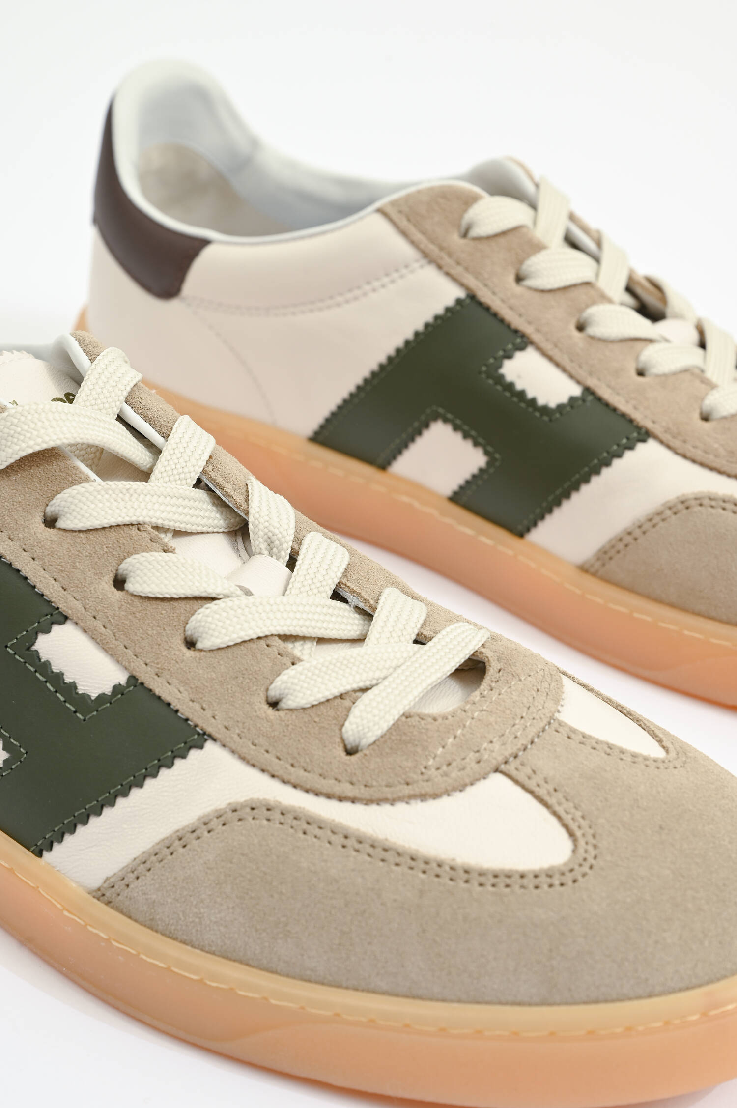  Sneaker COOL ALLACCIATO in Weiß/Navy/Beige