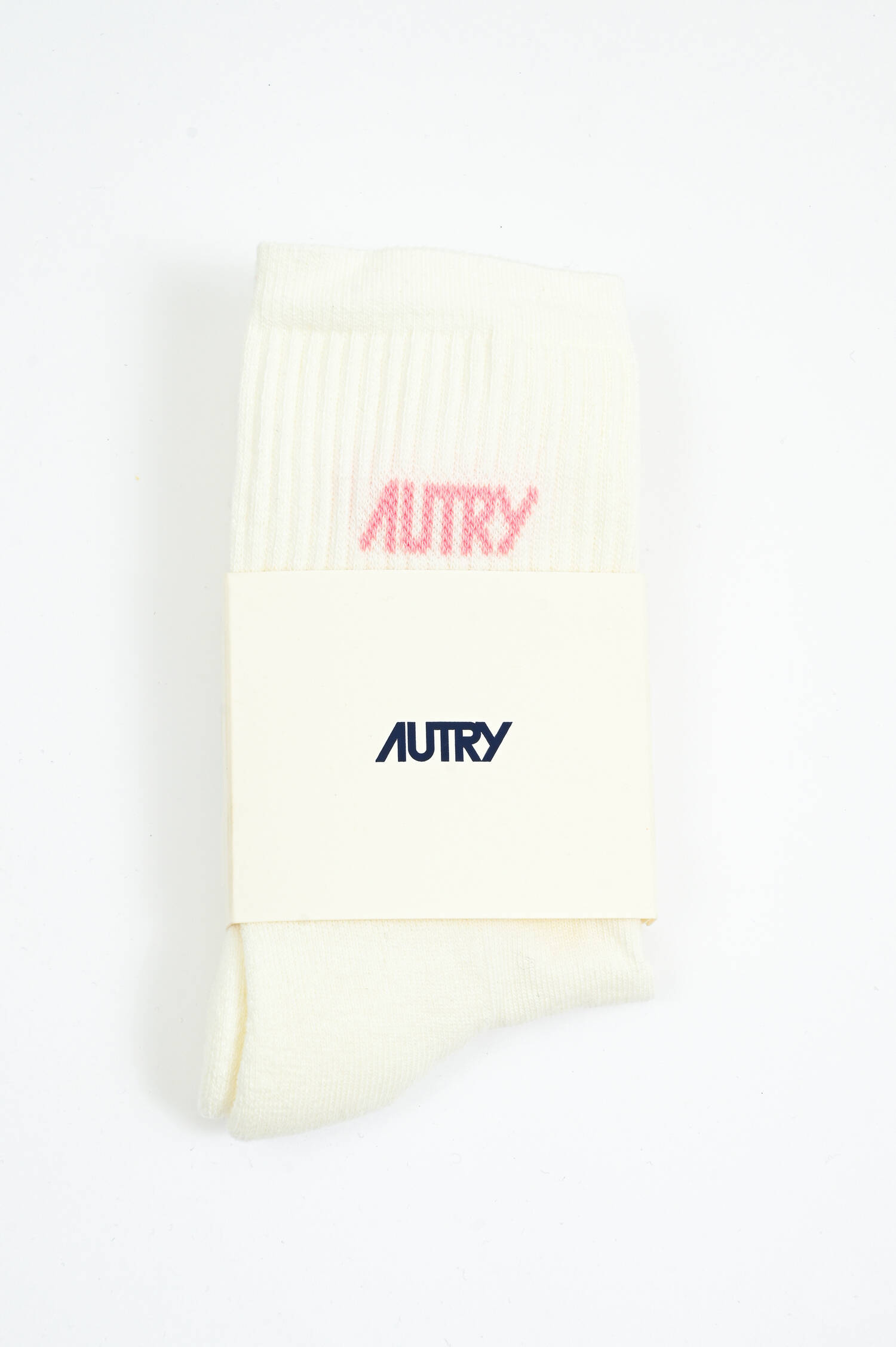 Socken aus Baumwoll-Mix in Weiß/Rosa