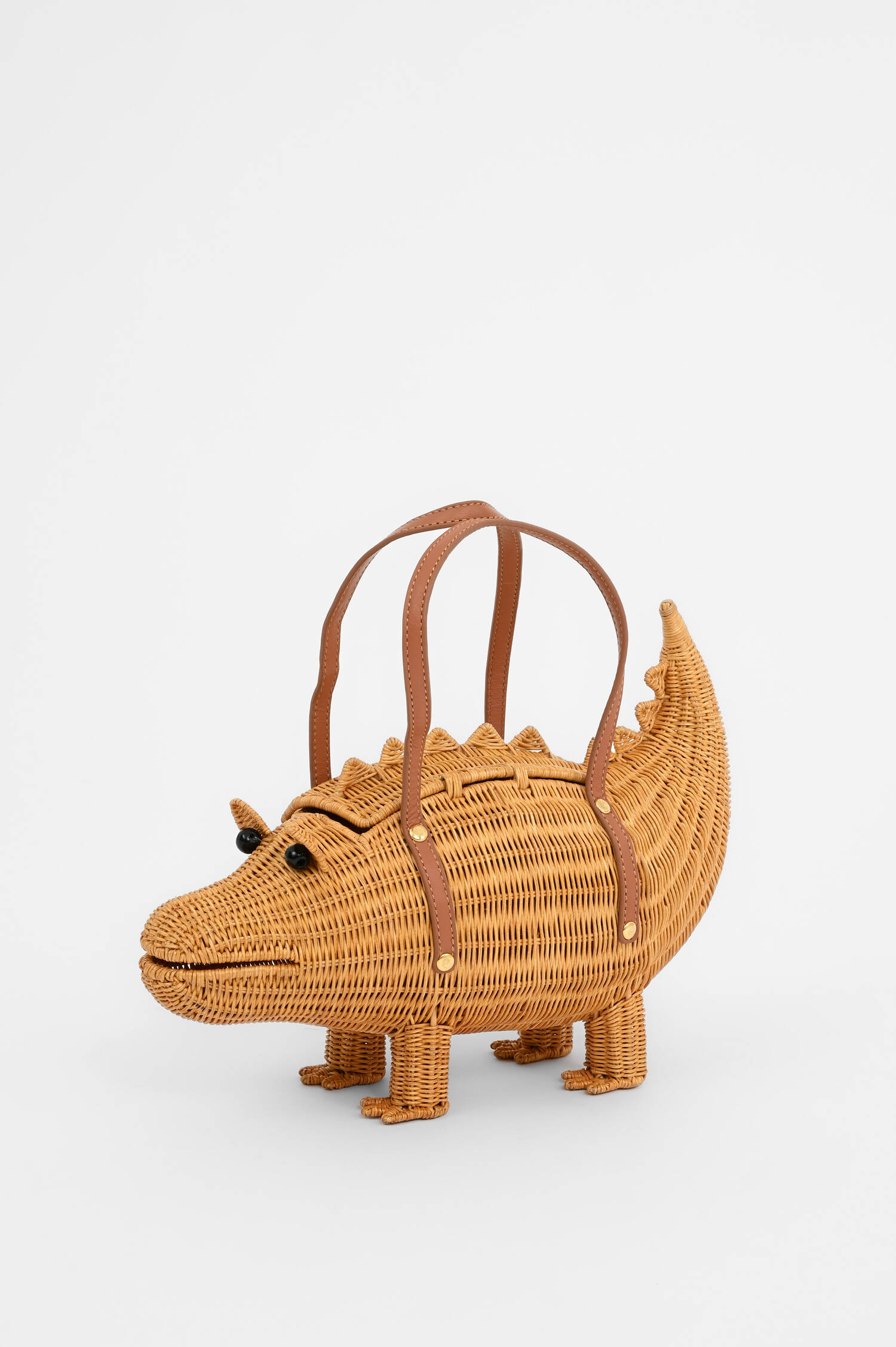 Crocodile Clutch in Honey