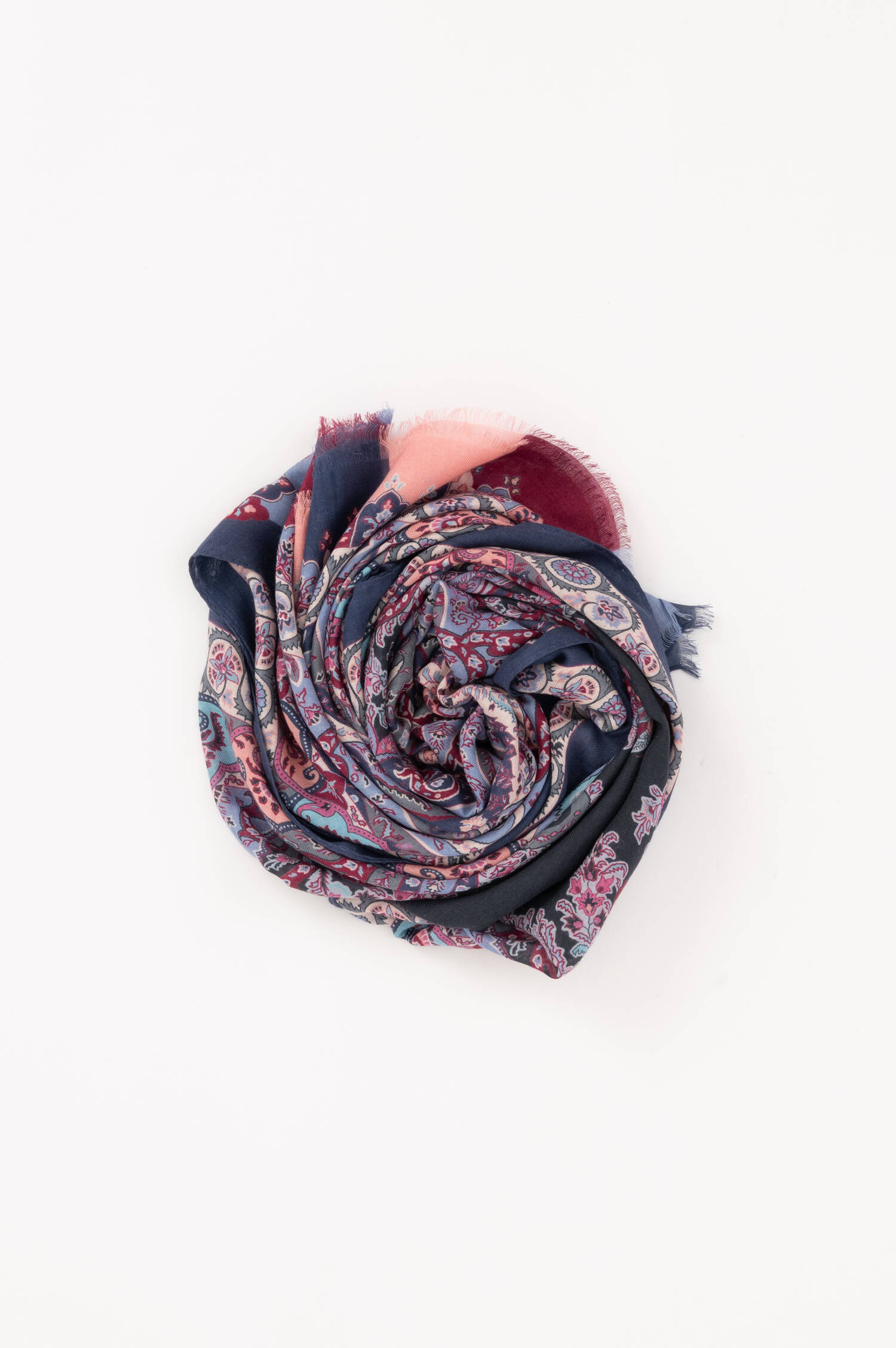Schal aus Modal-Cashmere-Mix in Violett/Blau