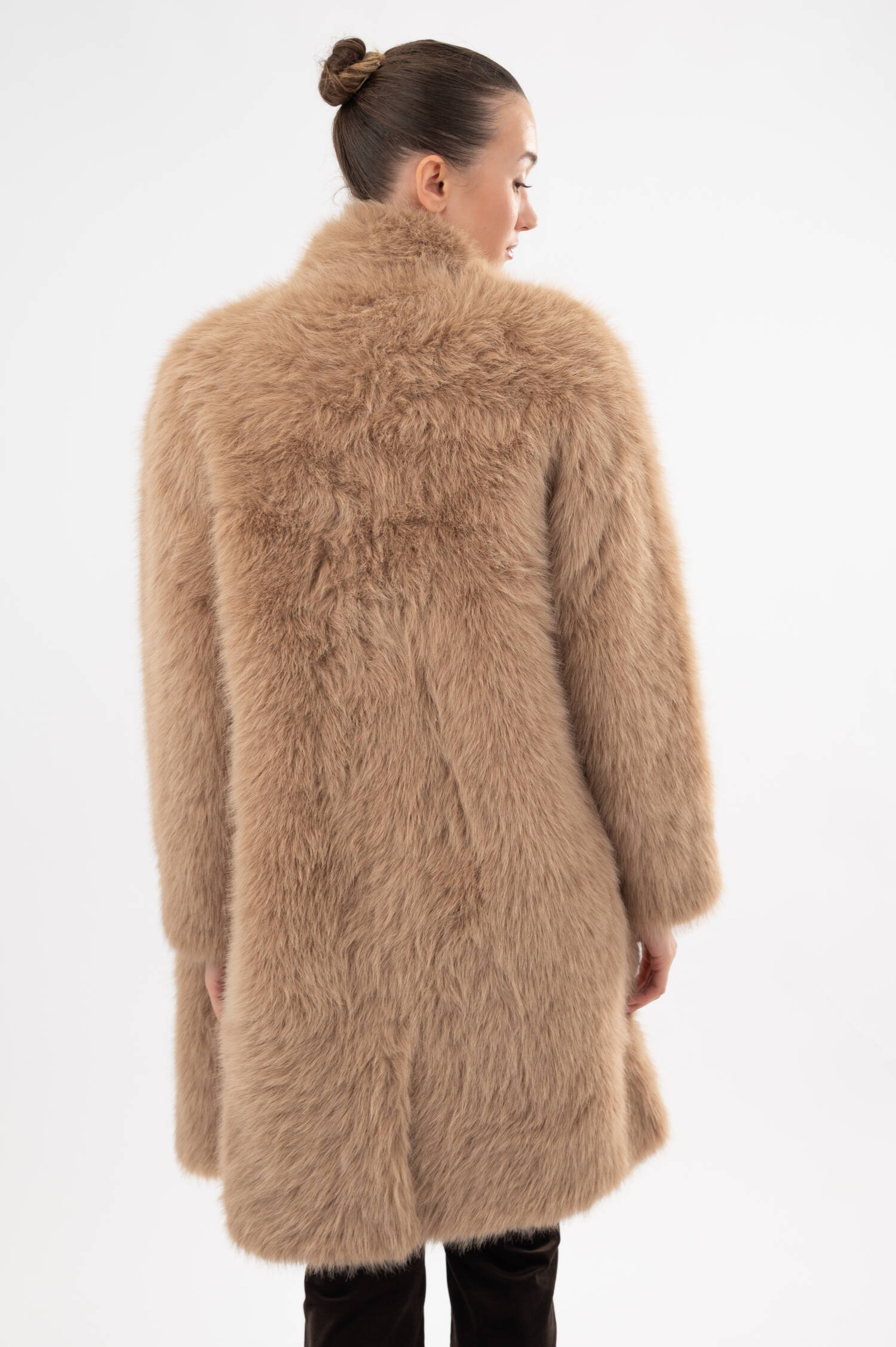 Faux-Fur-Mantel DINA TOSCANY in Camel Faux-Fur-Mantel DINA TOSCANY in Camel