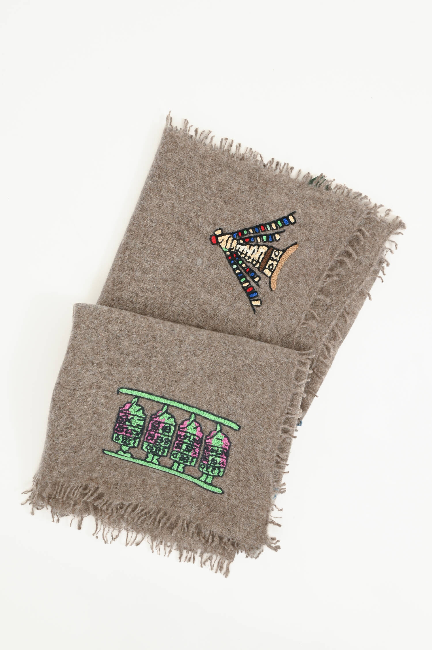 Cashmere-Schal HIMALAYA in Schlamm