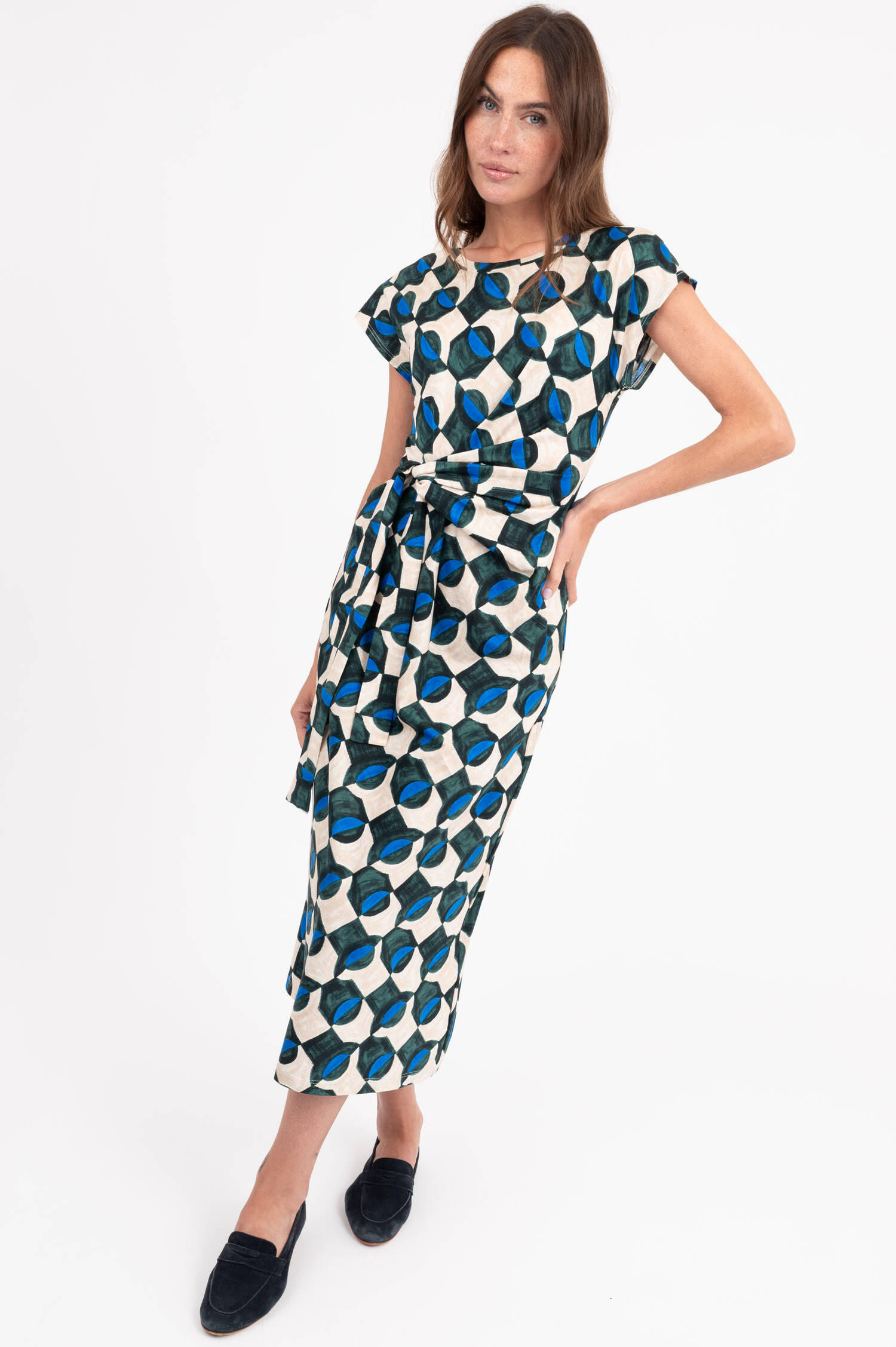 Jersey Kleid SAGGIO in Multicolor Jersey Kleid SAGGIO in Multicolor