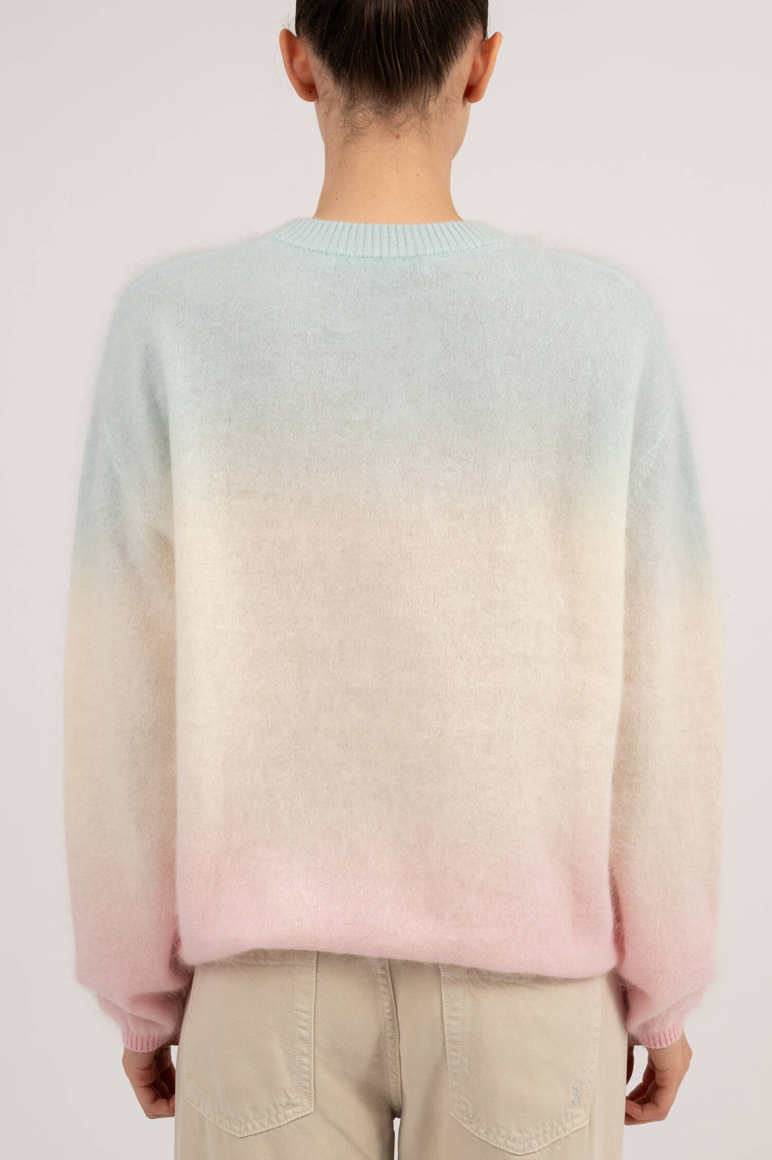 Hairy Cashmere-Woll Pullover BARBIE in Multicolor