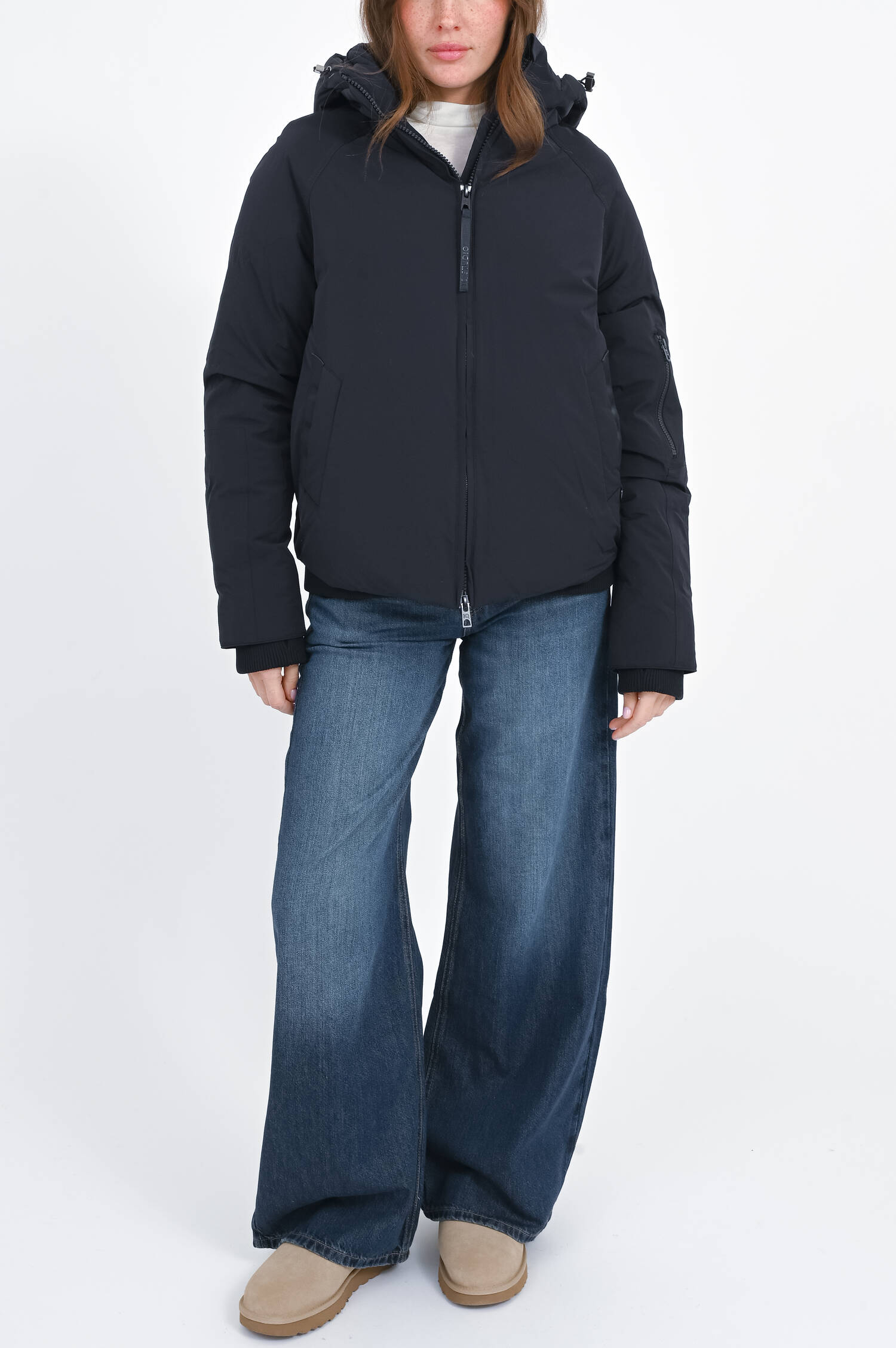 Daunenjacke mit mattem Finish in Midnight Daunenjacke mit mattem Finish in Midnight