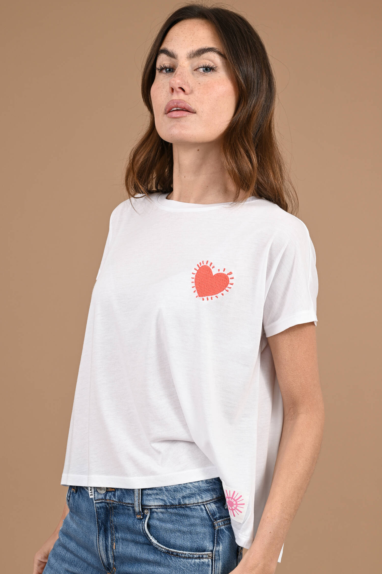 T-Shirt Cest La Vie in Weiß