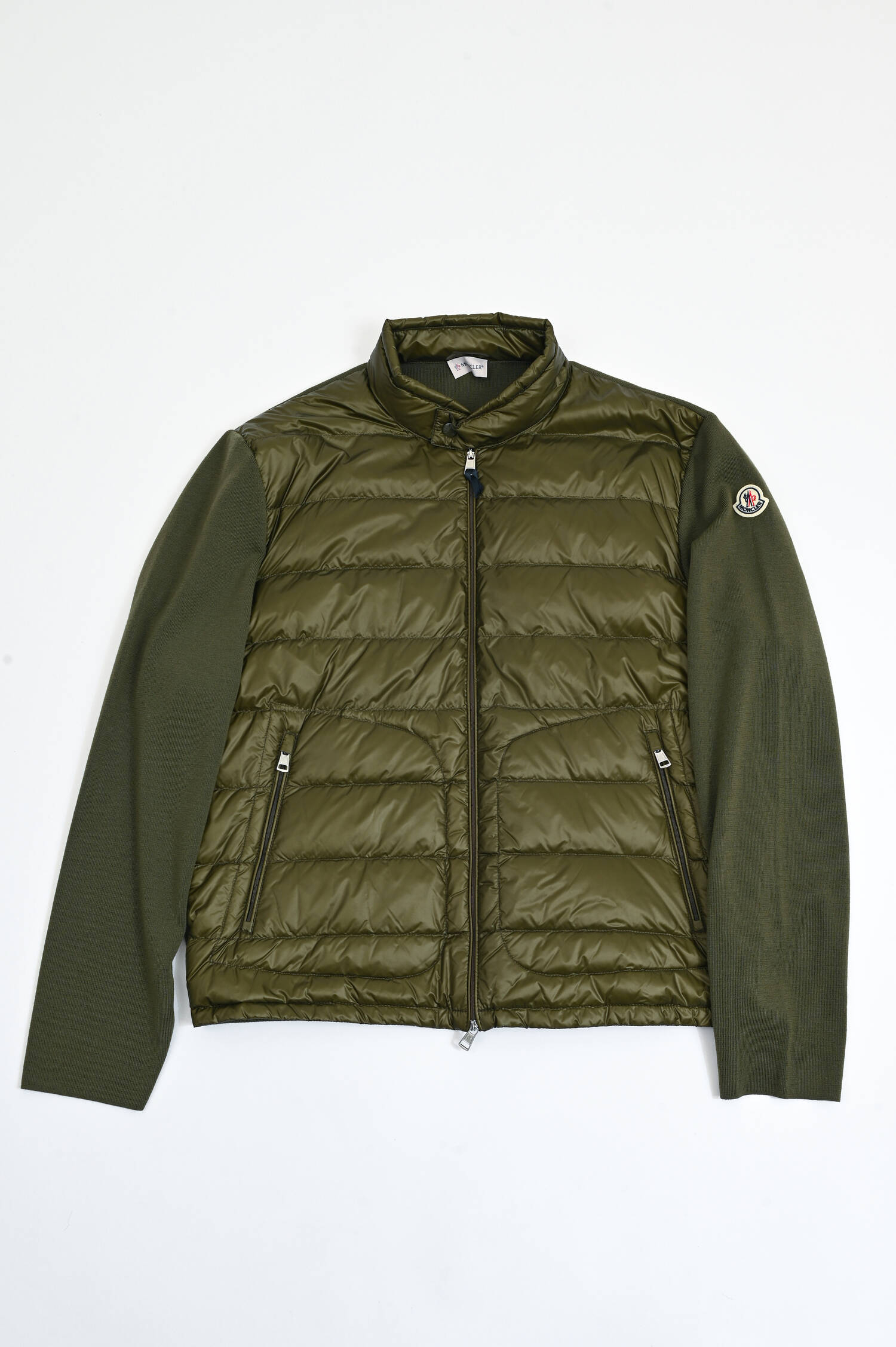 Hybrid Daunenjacke in Oliv