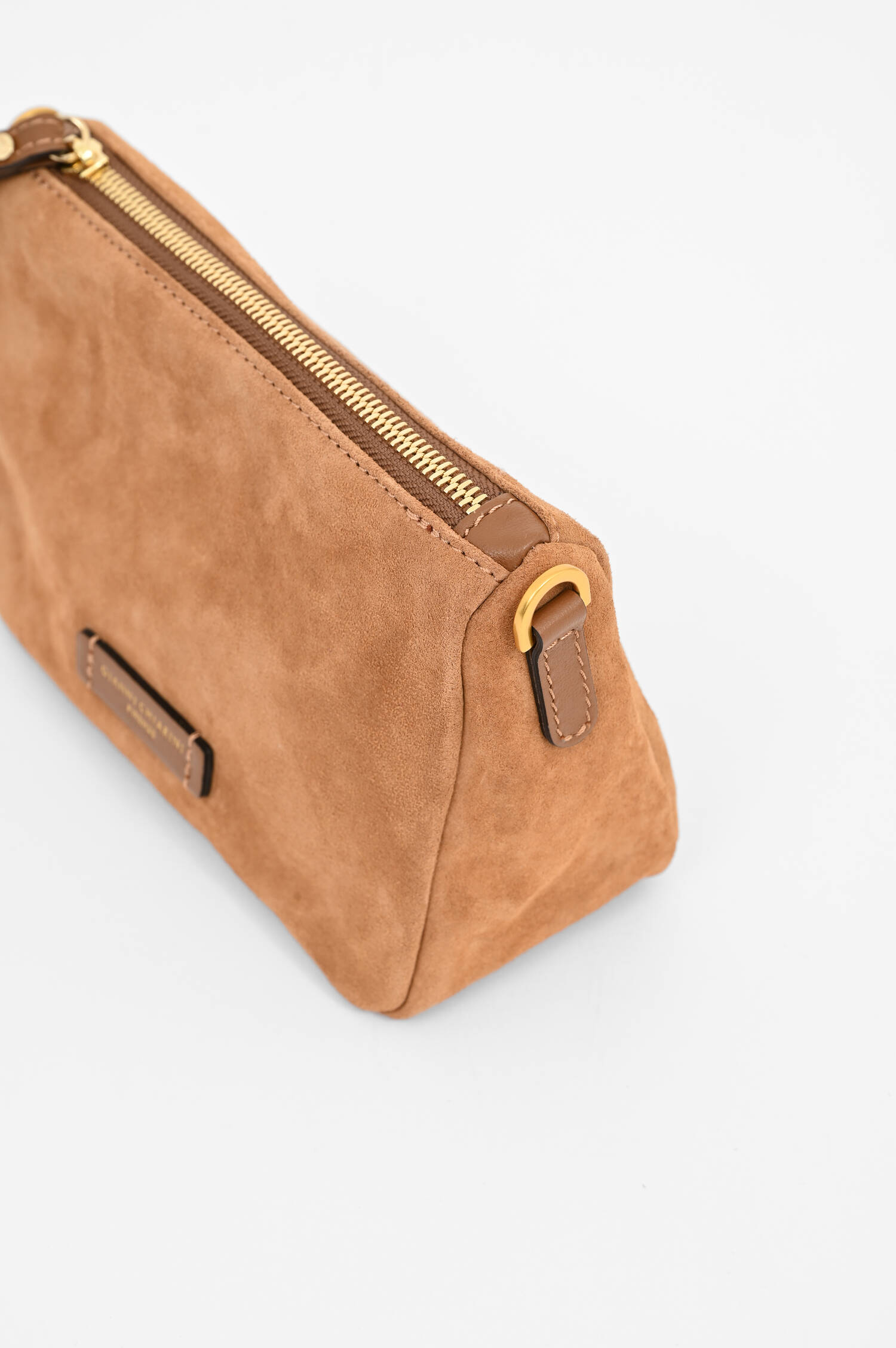 Veloursleder-Pouch NORA in Caramel Veloursleder-Pouch NORA in Caramel