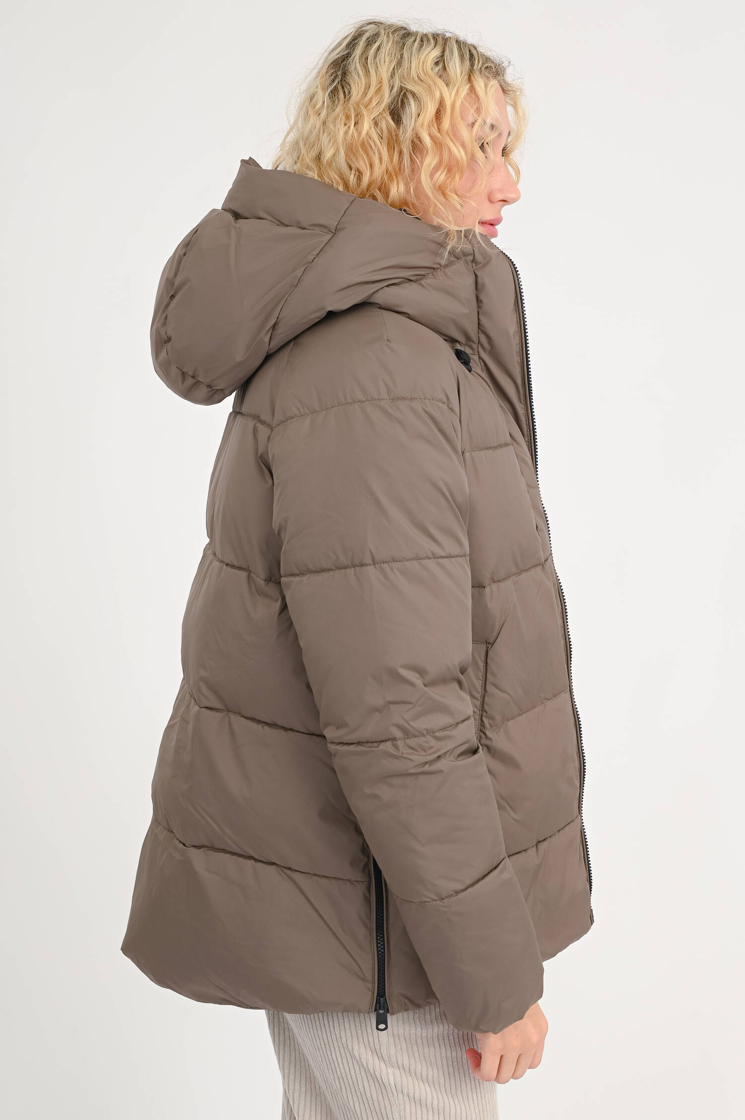Gesteppte Jacke FUJI in Taupe
