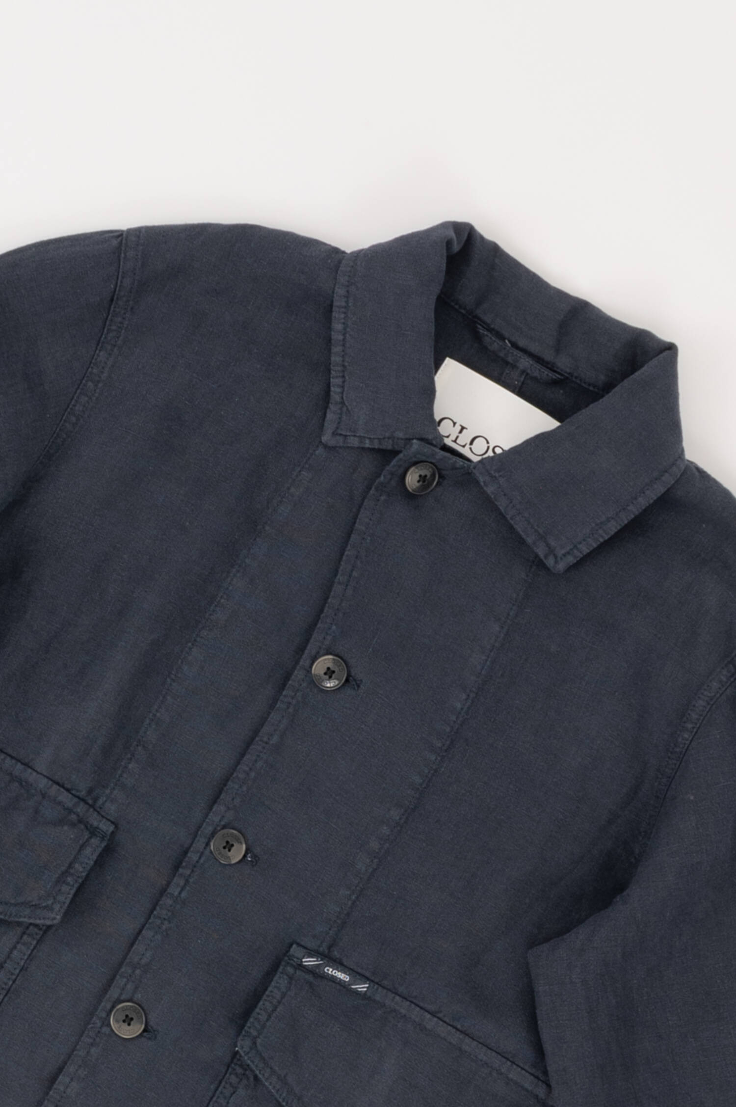 Leinen Cargojacke in Anthrazit