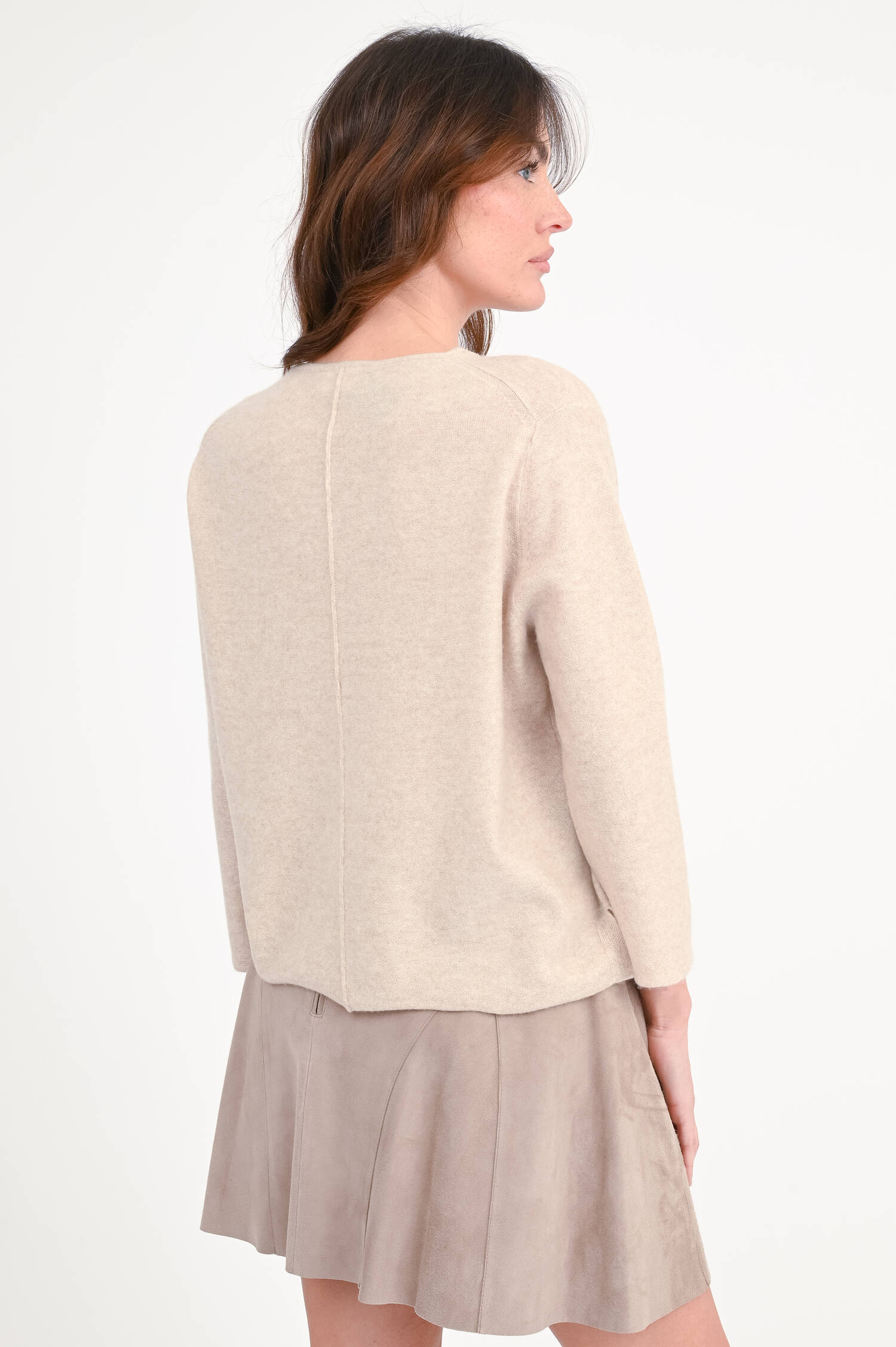 Cardigan aus Cashmere in Beige
