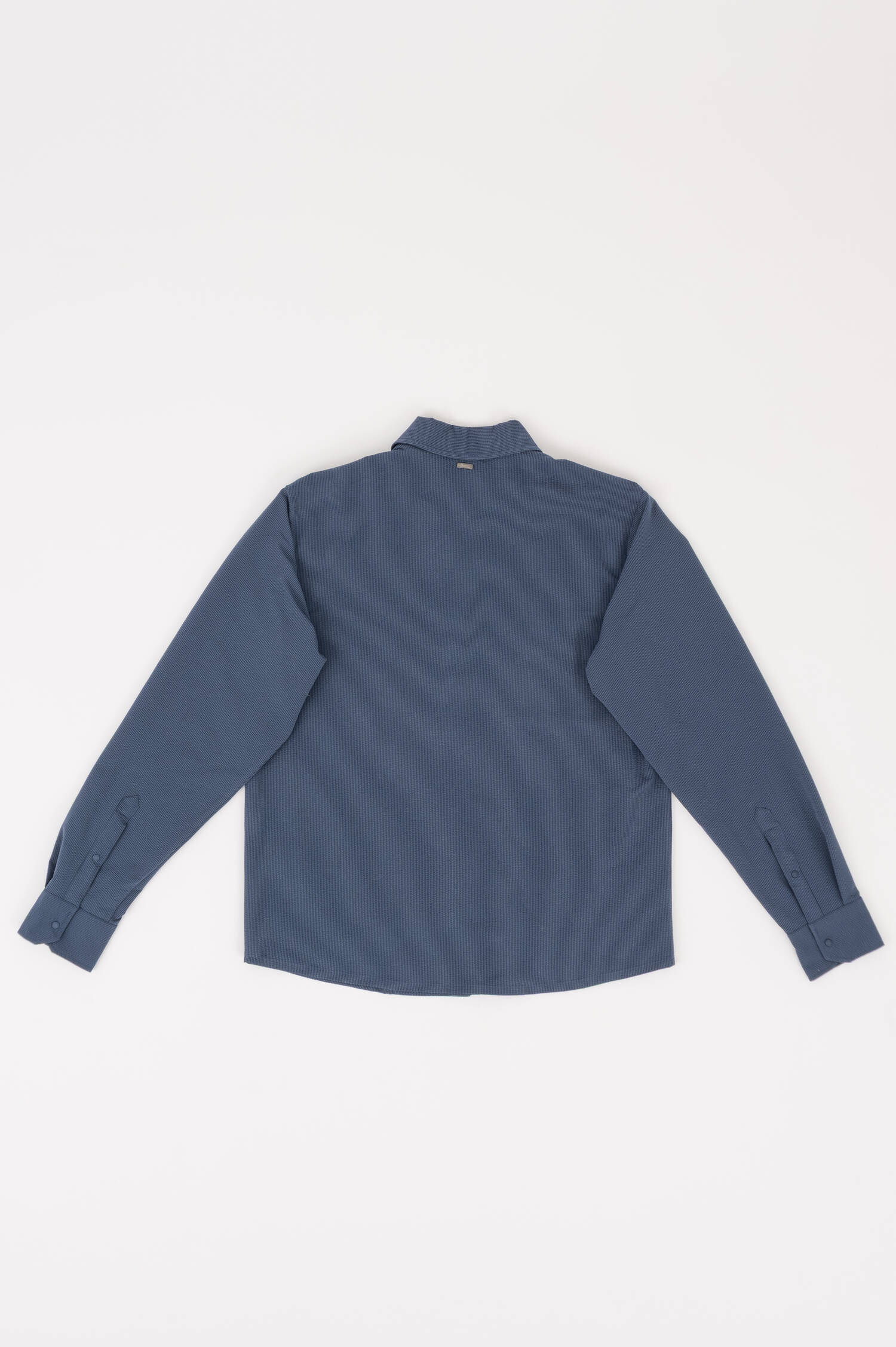 Seersucker Hemd in Blau