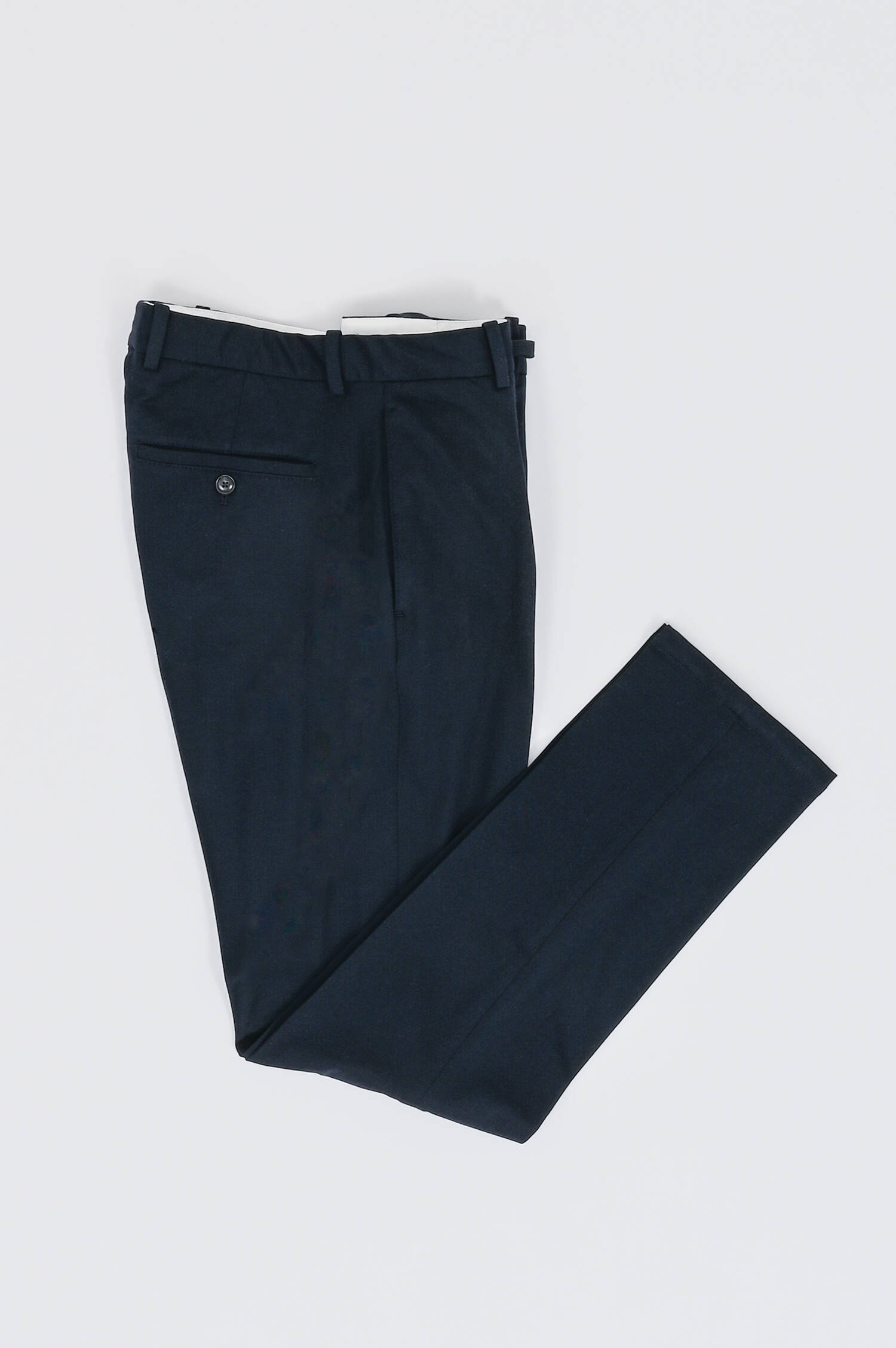 Hose aus Baumwoll-Stretch Mix in Navyblau