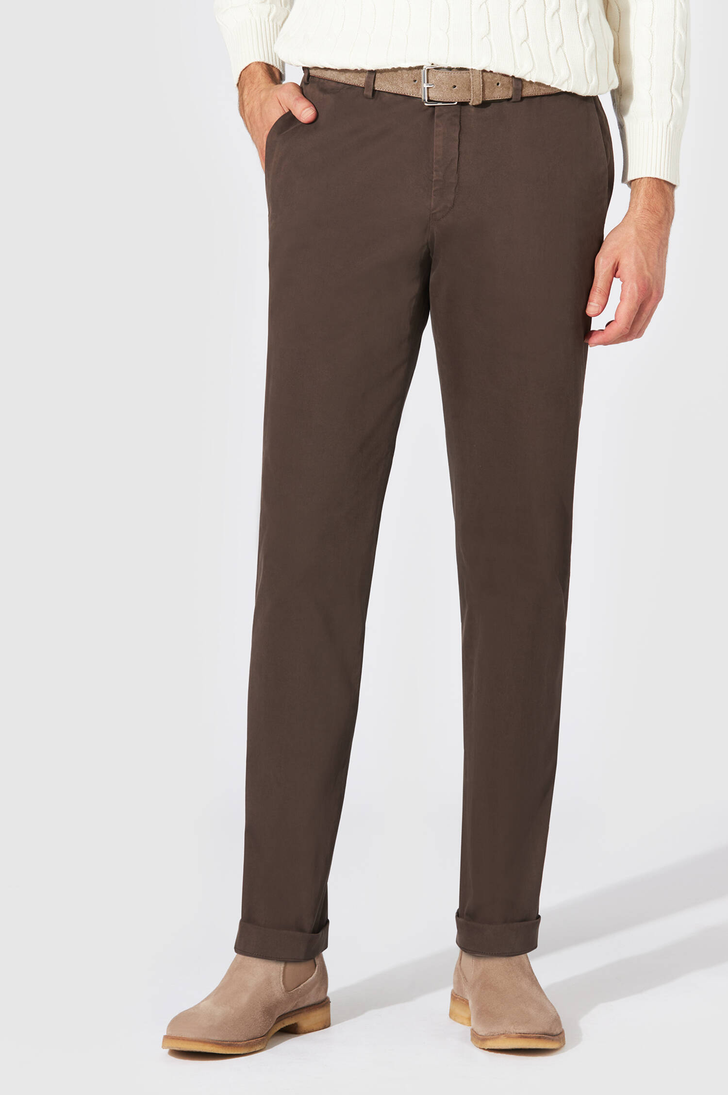 Slim-Fit Chino TILO in Braun Slim-Fit Chino TILO in Braun