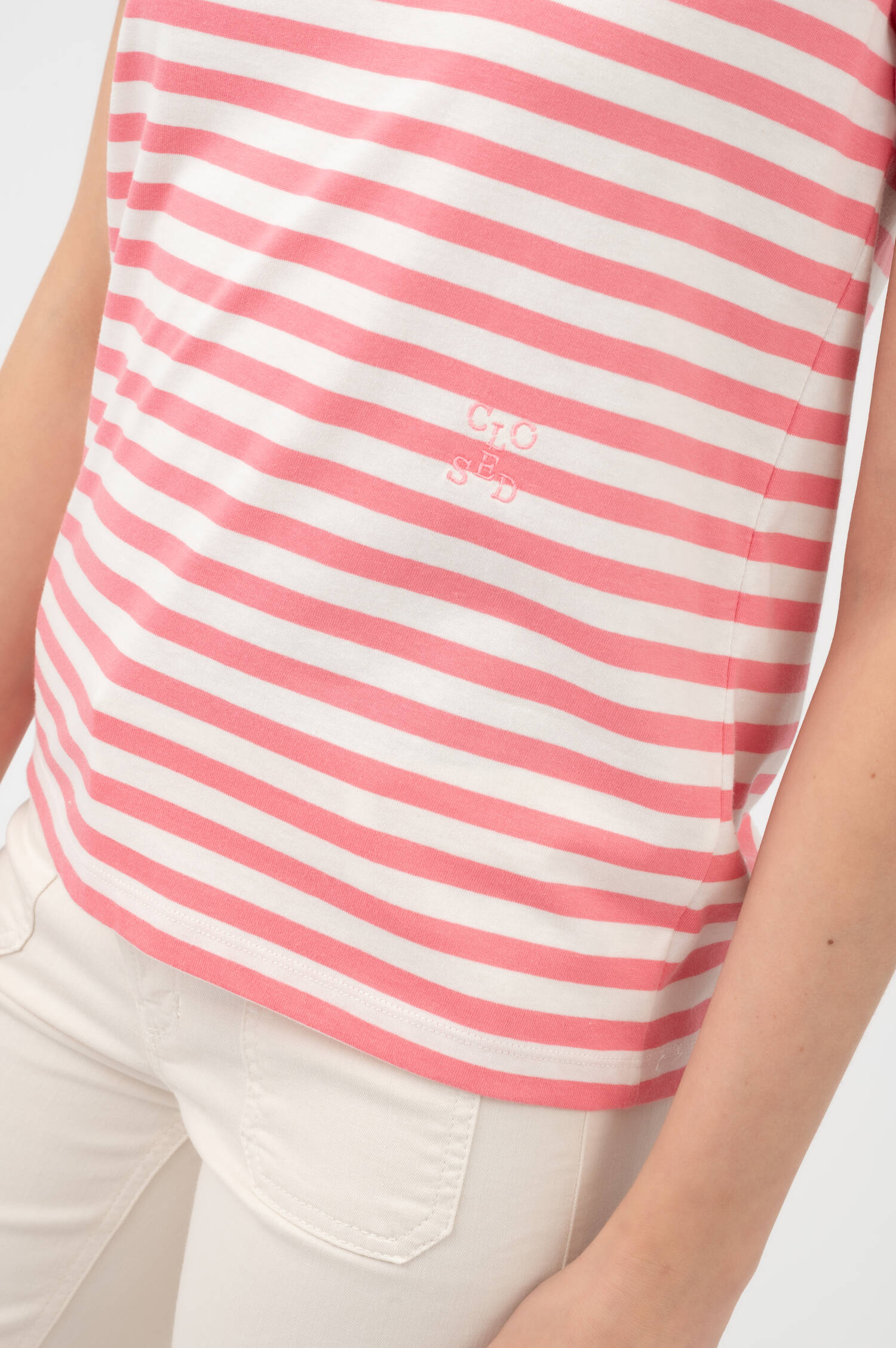 Basic Ringel T-Shirt in Peonypink