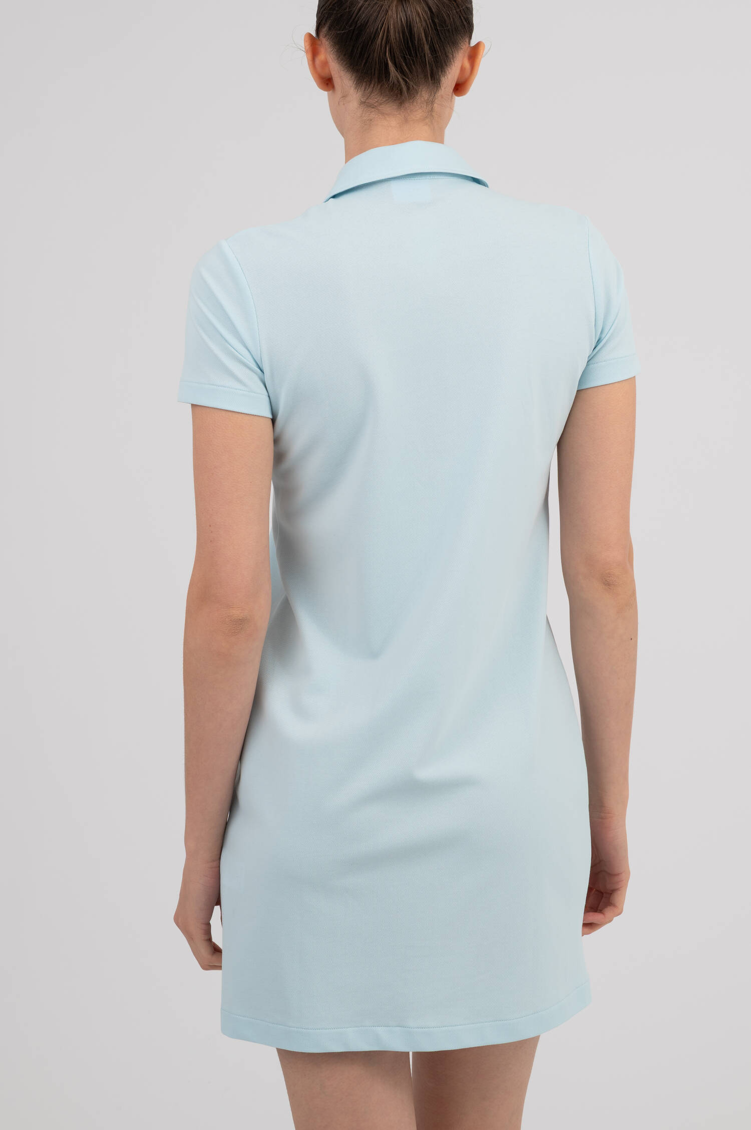 Pique Kleid in Hellblau