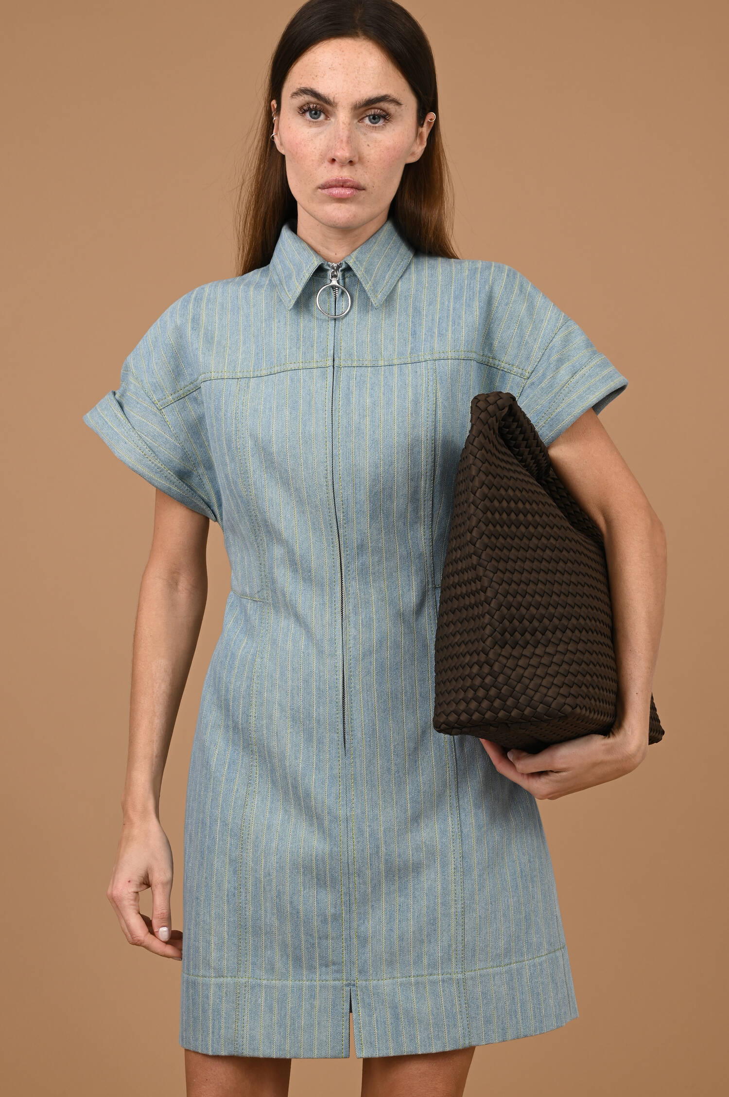 Neopren Bucket Bag in Espresso Braun