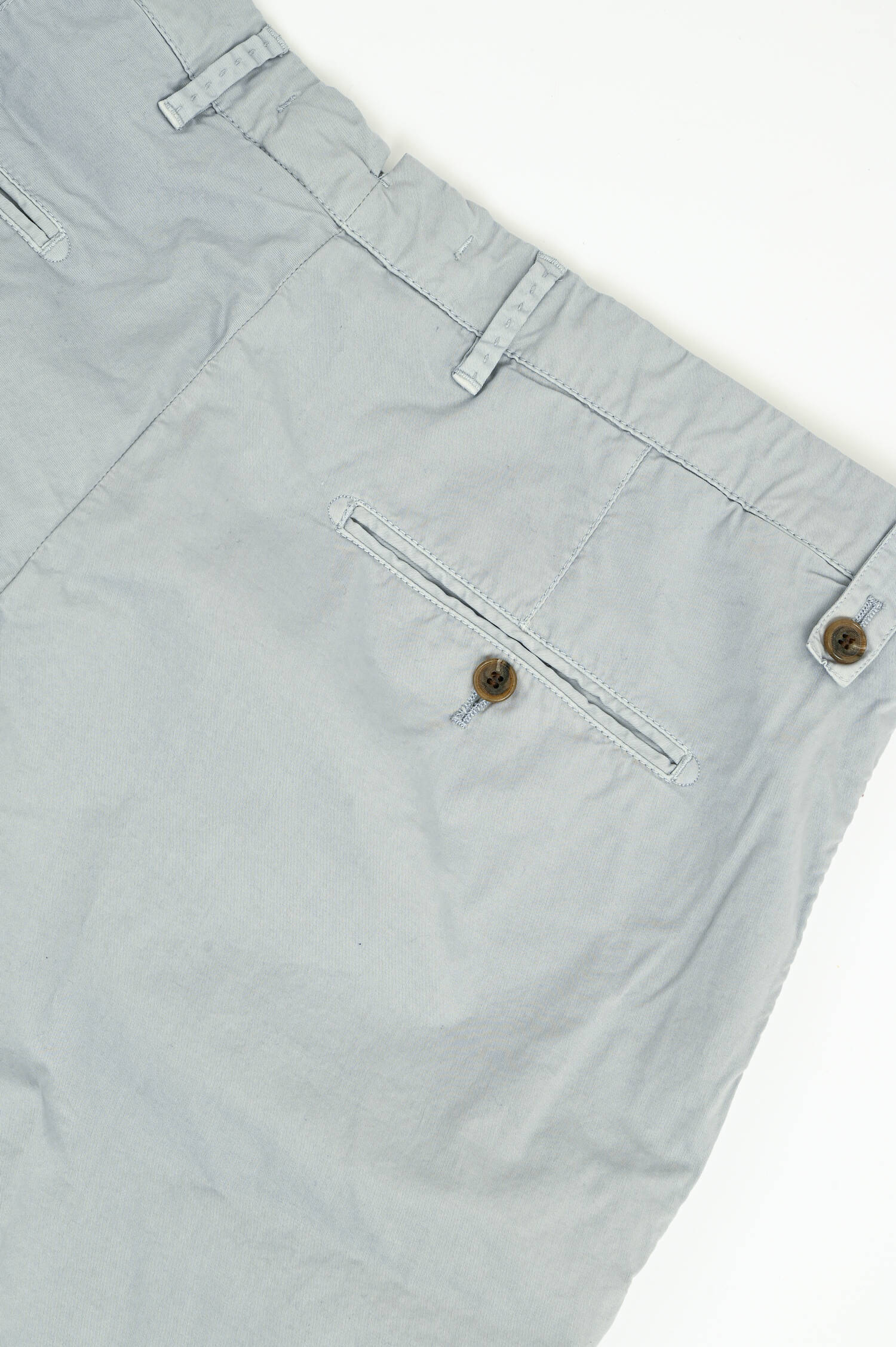 Baumwoll-Bermuda in Hellgrau