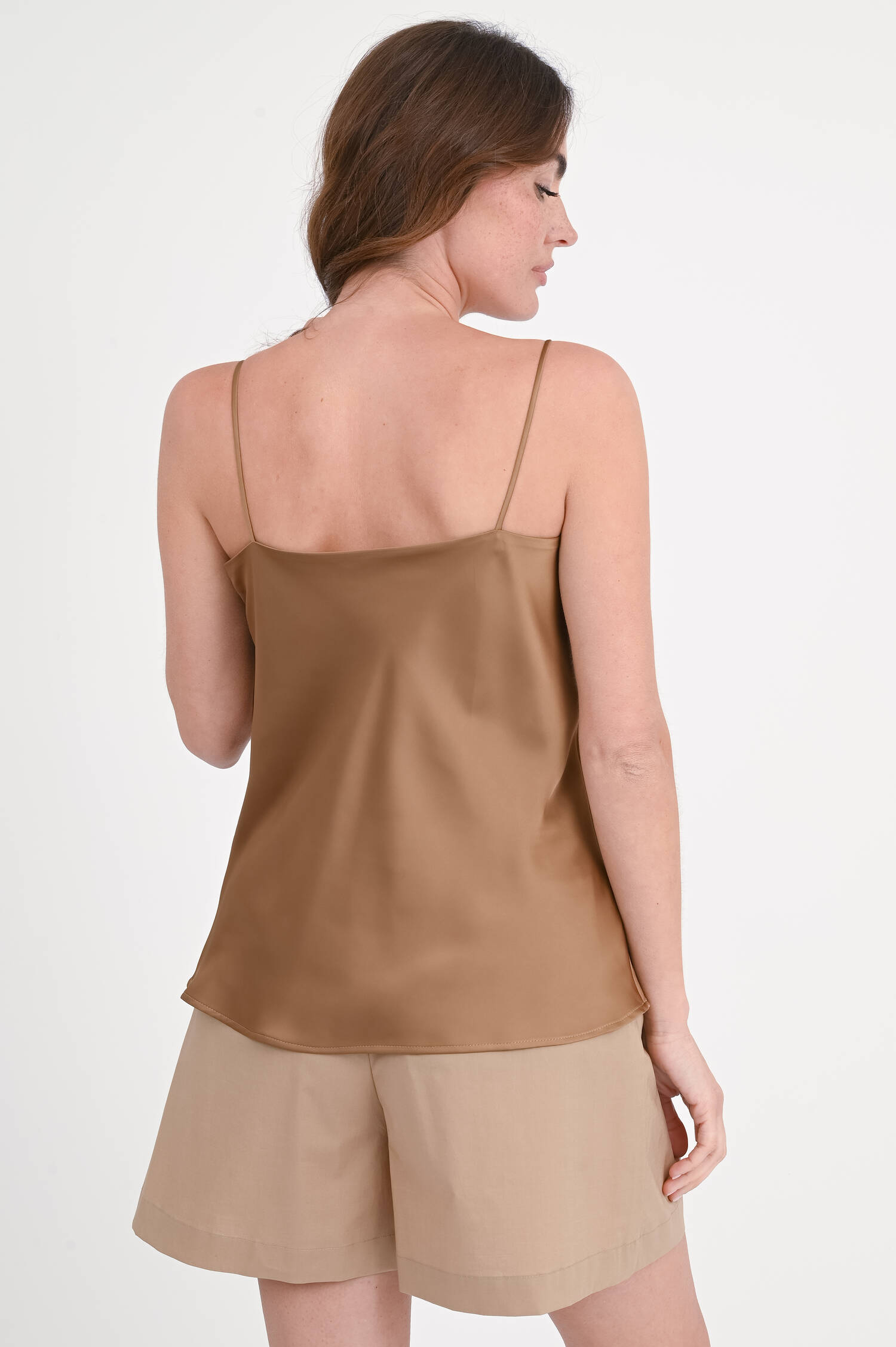  Satin-Top in Camel