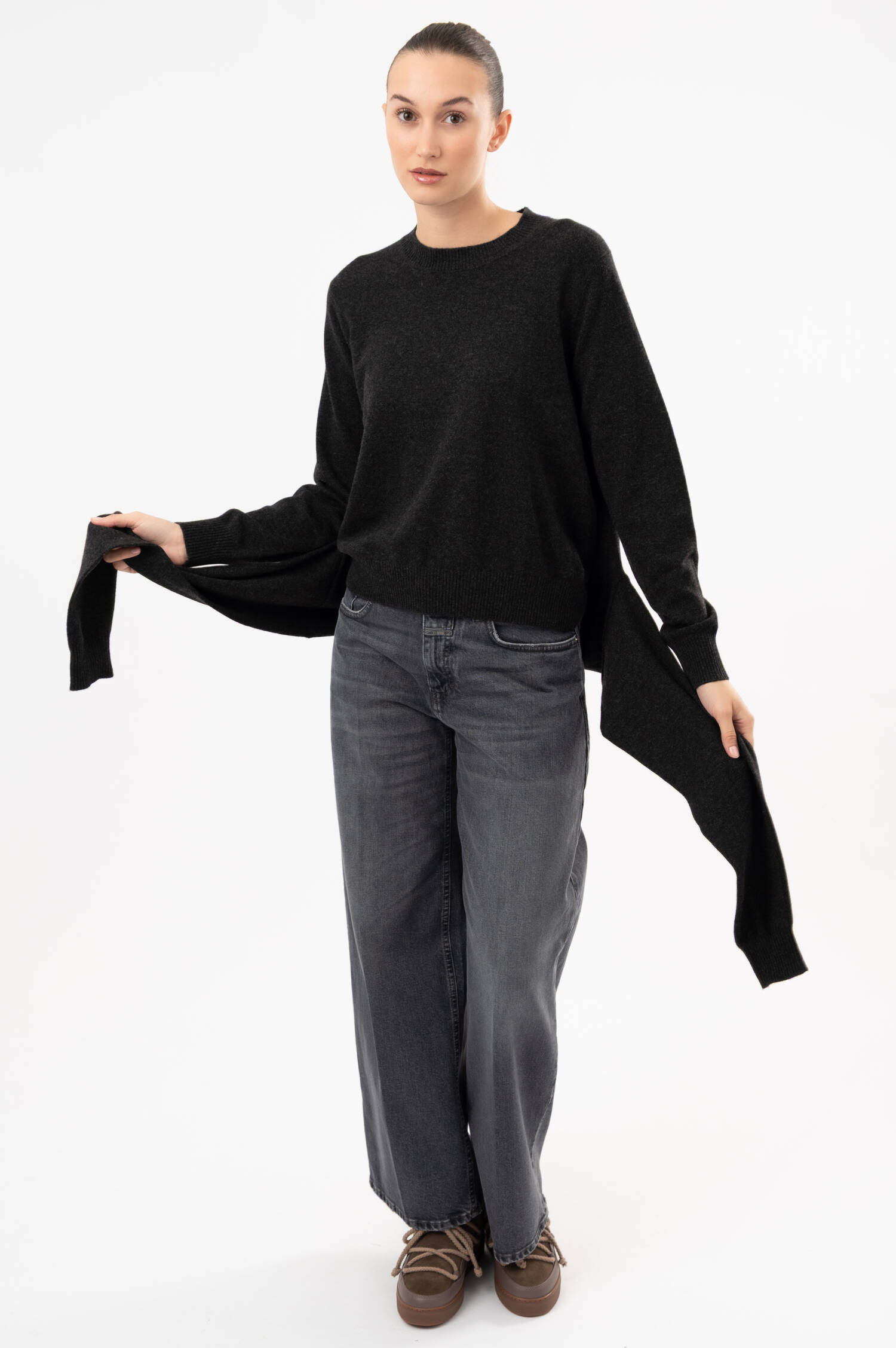 Cashmere-Pullover ELEANOR in Anthrazit Cashmere-Pullover ELEANOR in Anthrazit
