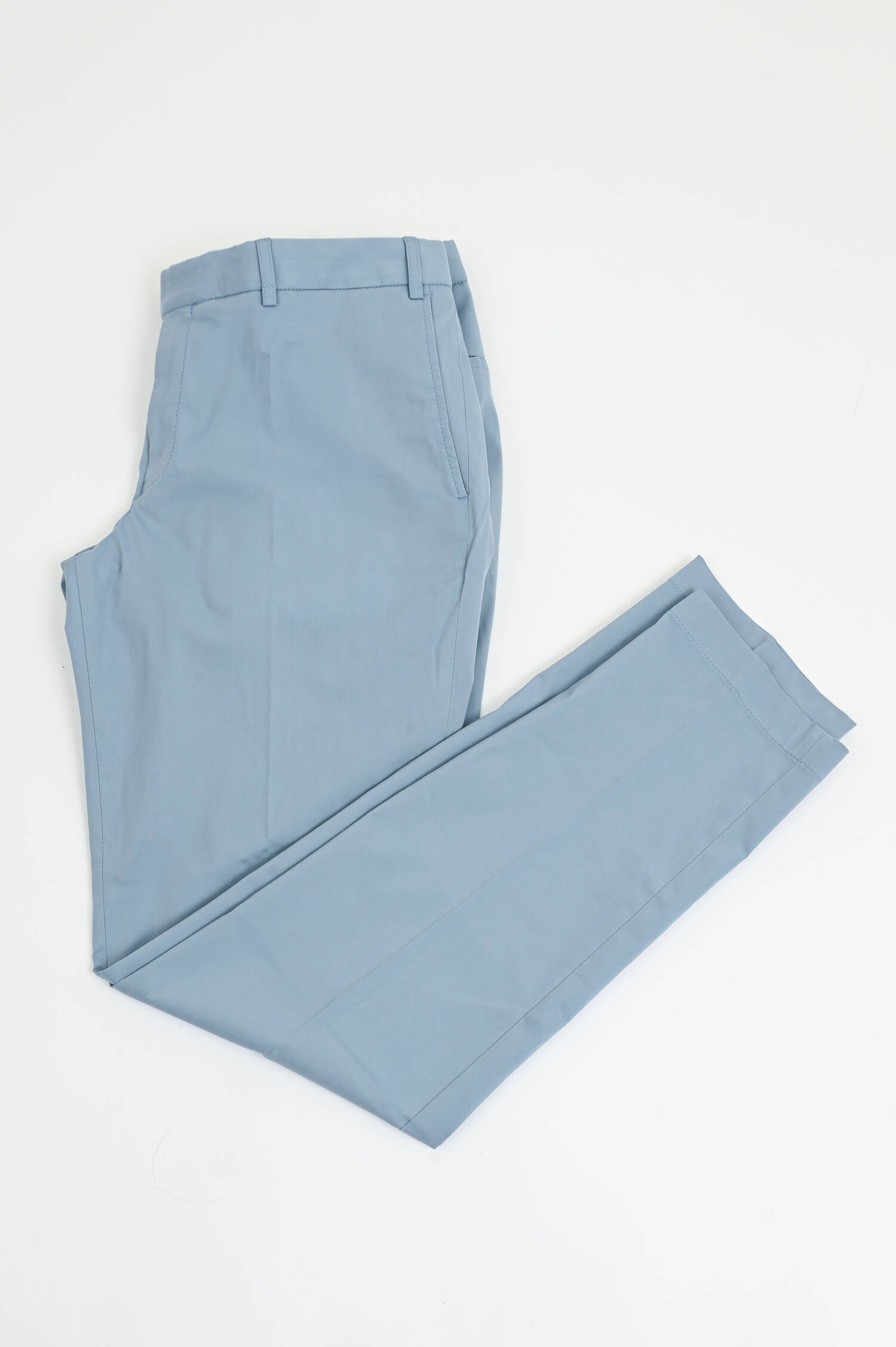 Hose aus Baumwoll-Mix in Hellblau