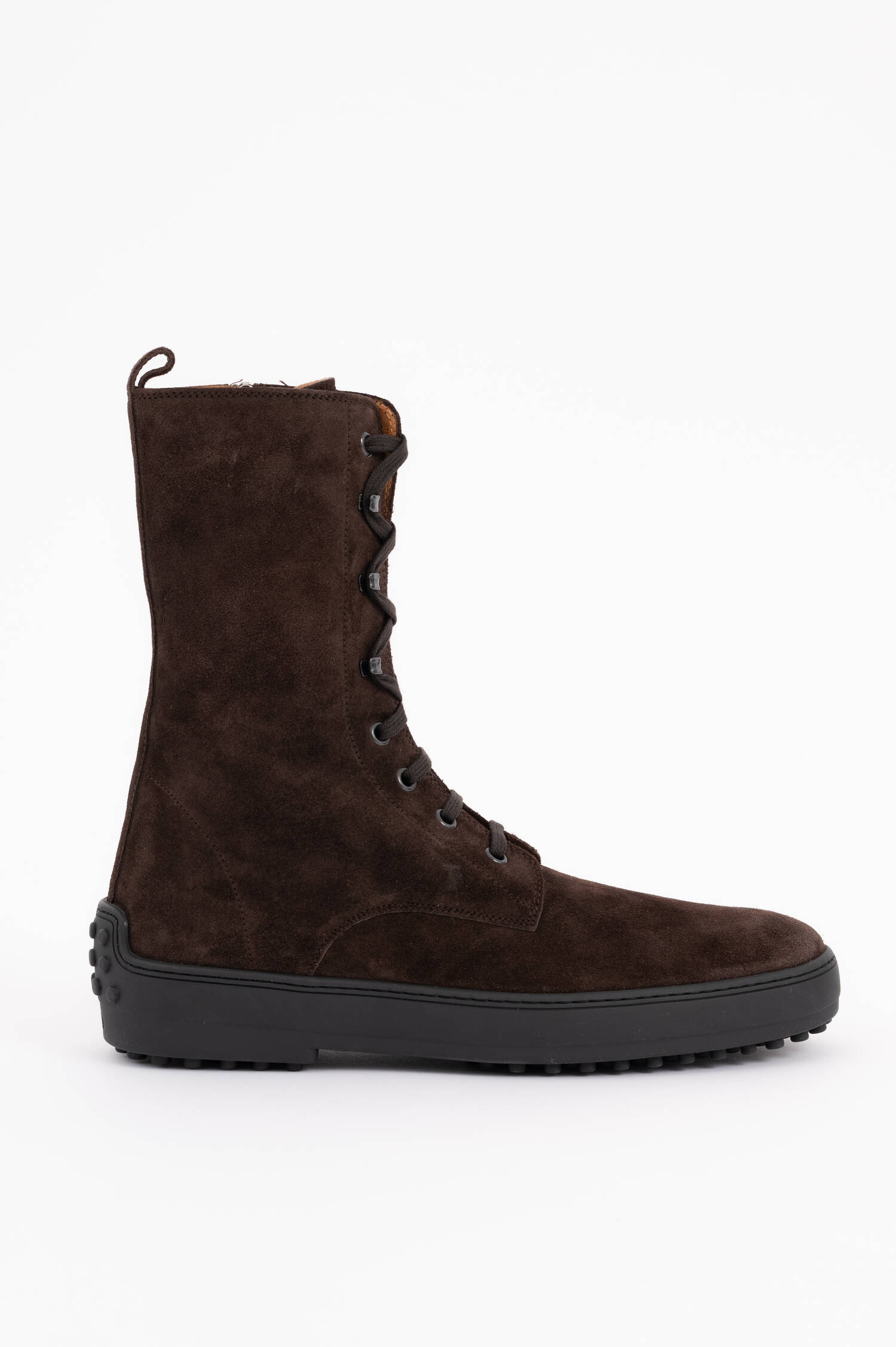 Suede Stiefelette in Braun