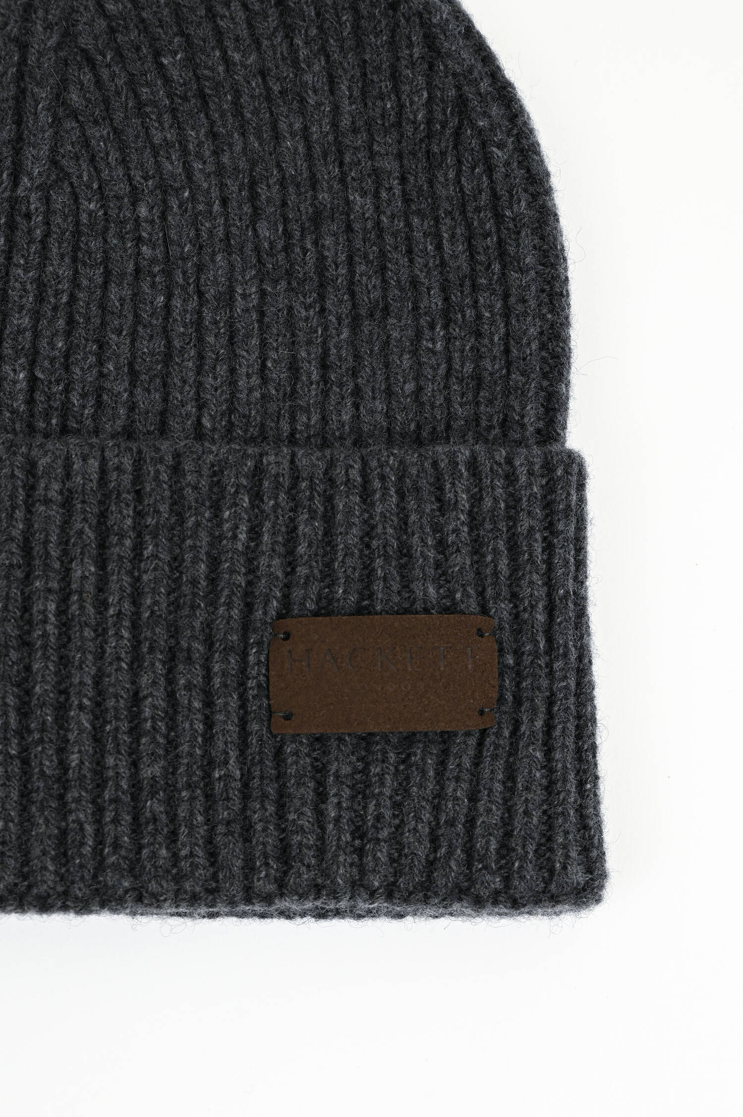 Cashmere-Mütze in Dunkelgrau