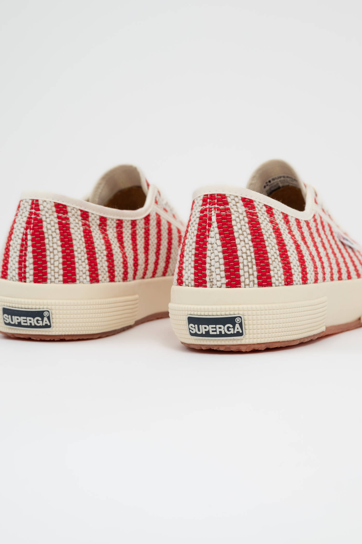 Sneaker COTTON STRIPES in Rot/Weiß