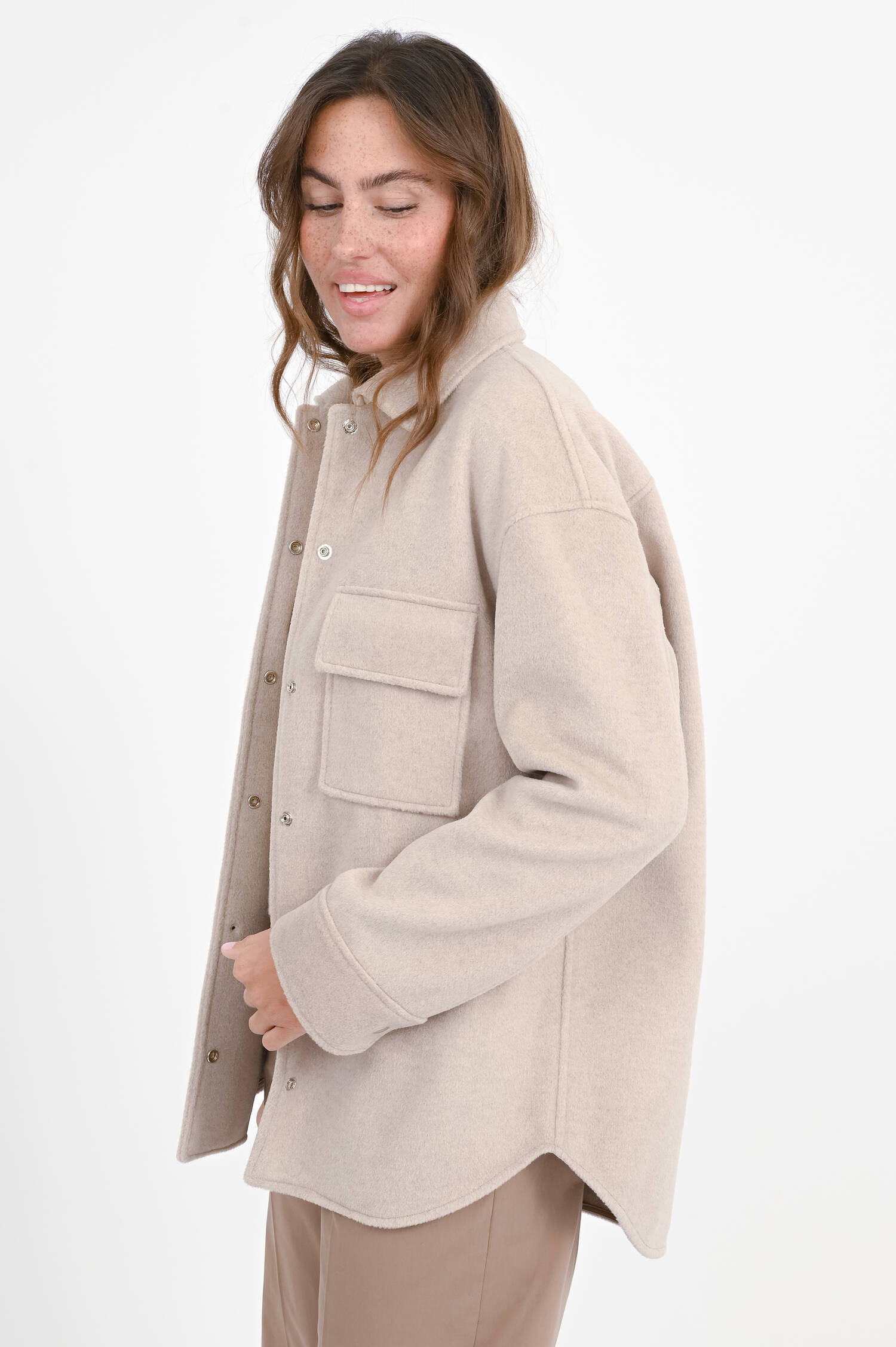 Fleecejacket / Overshirt in Sand Fleecejacket / Overshirt in Sand