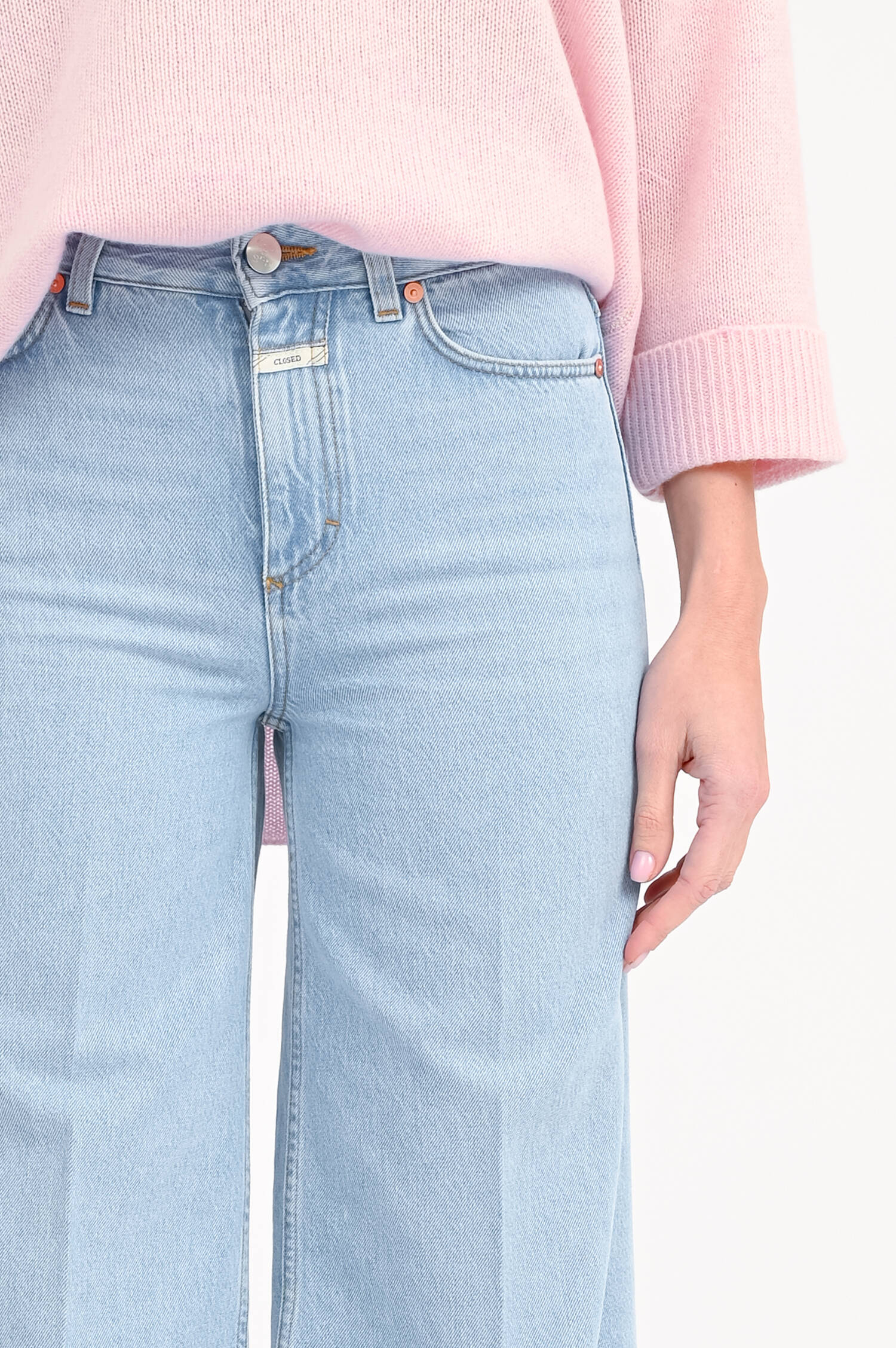  Flared Jeans GLOW UP in Hellblau