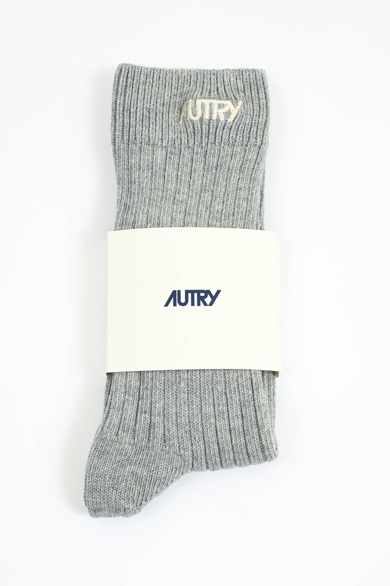 Socke aus Baumwoll-Mix in Grau