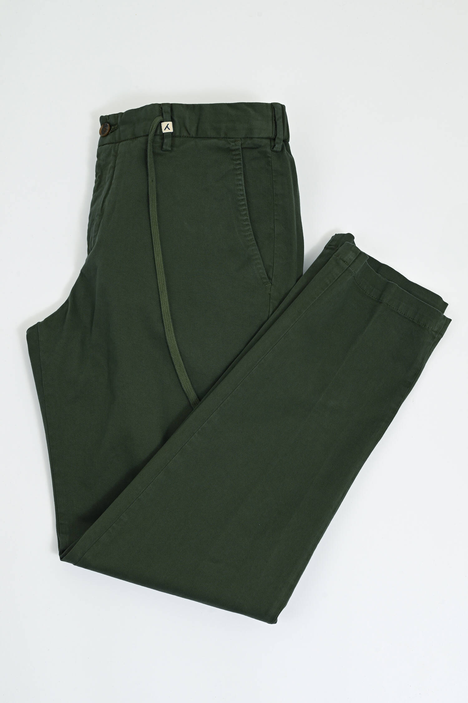 Hose aus Baumwolle in Oliv