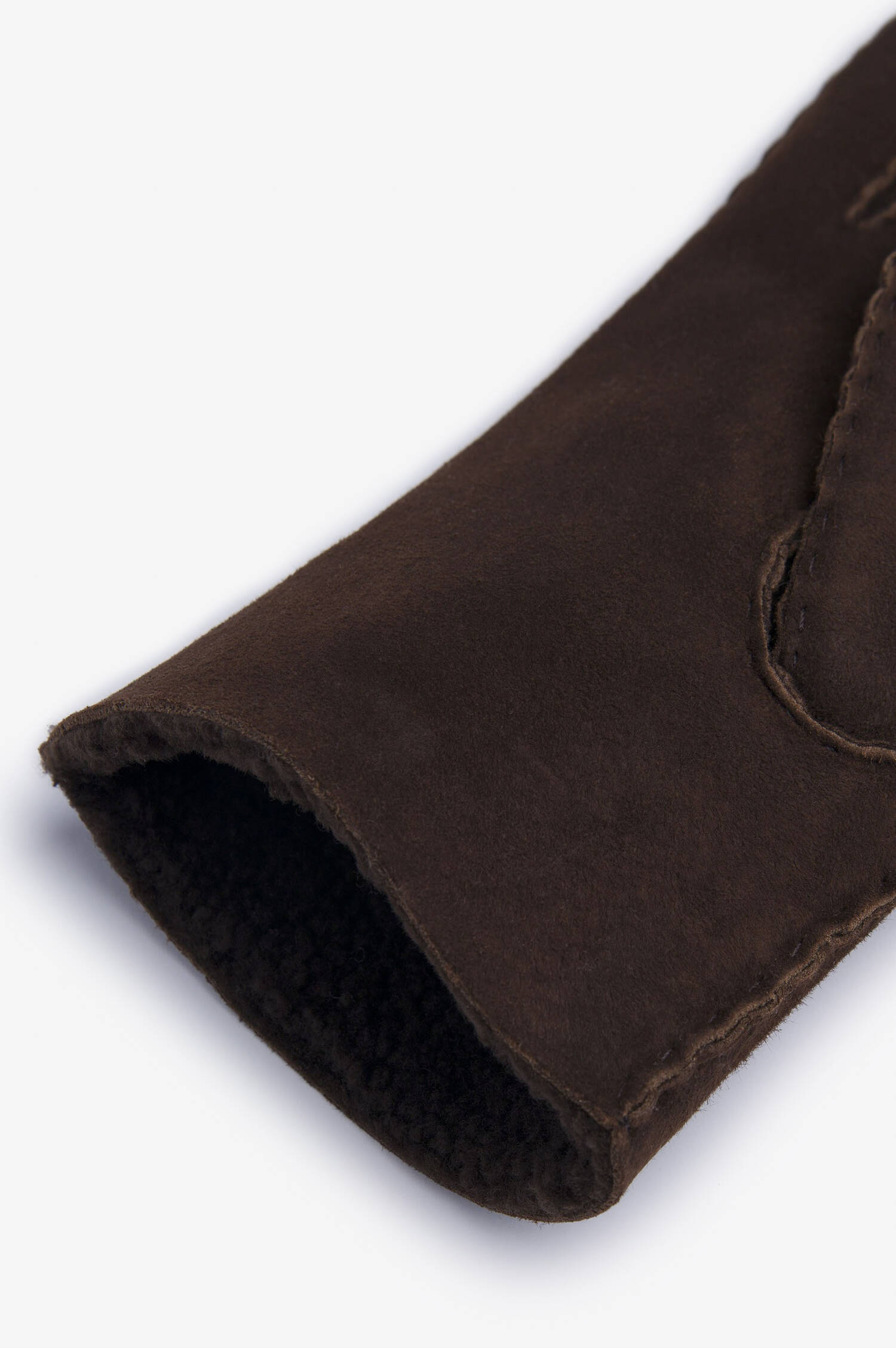 Lederhandschuhe aus Lammfell in Braun-cognac