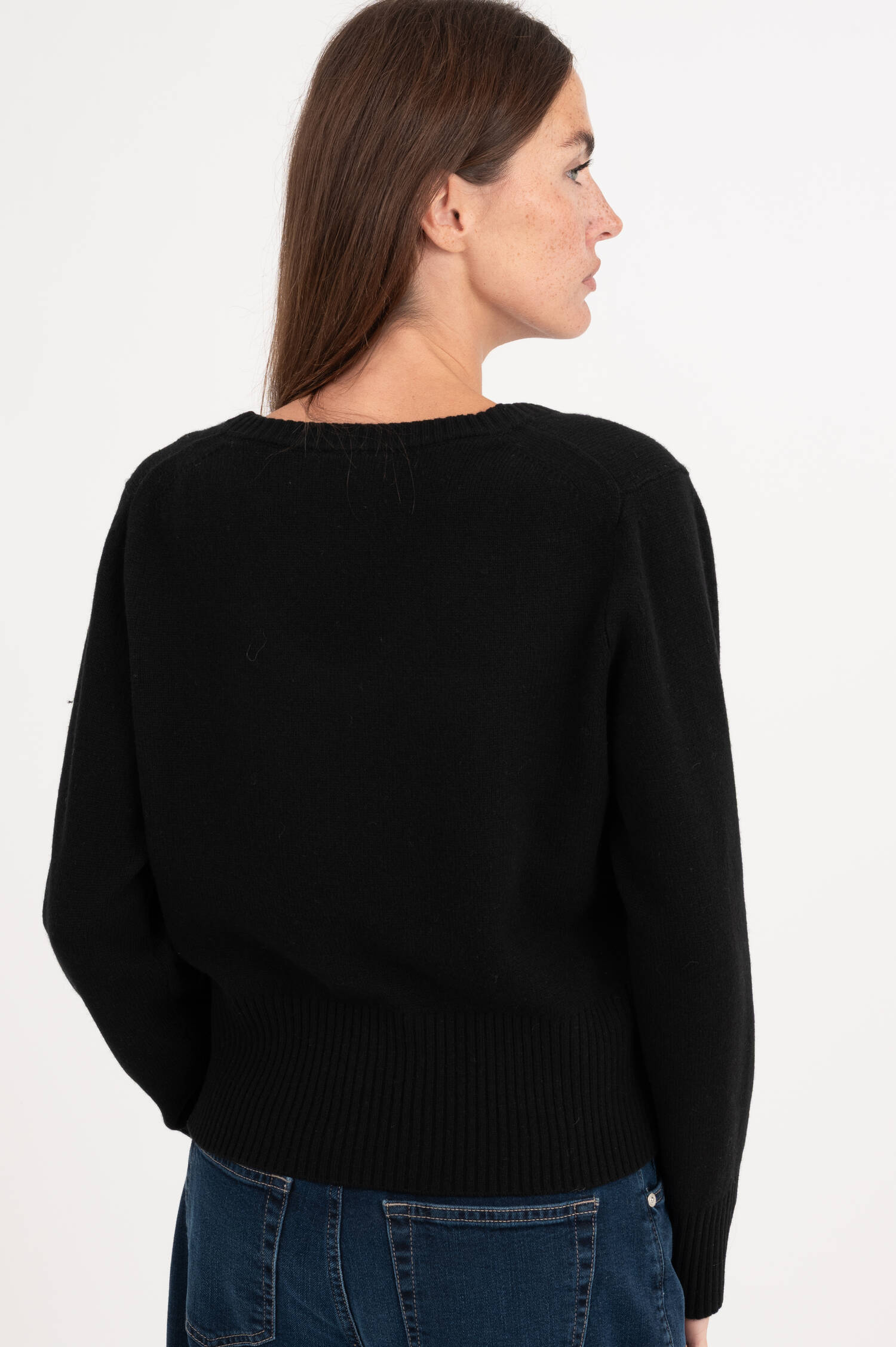 Strickpullover in Schwarz
