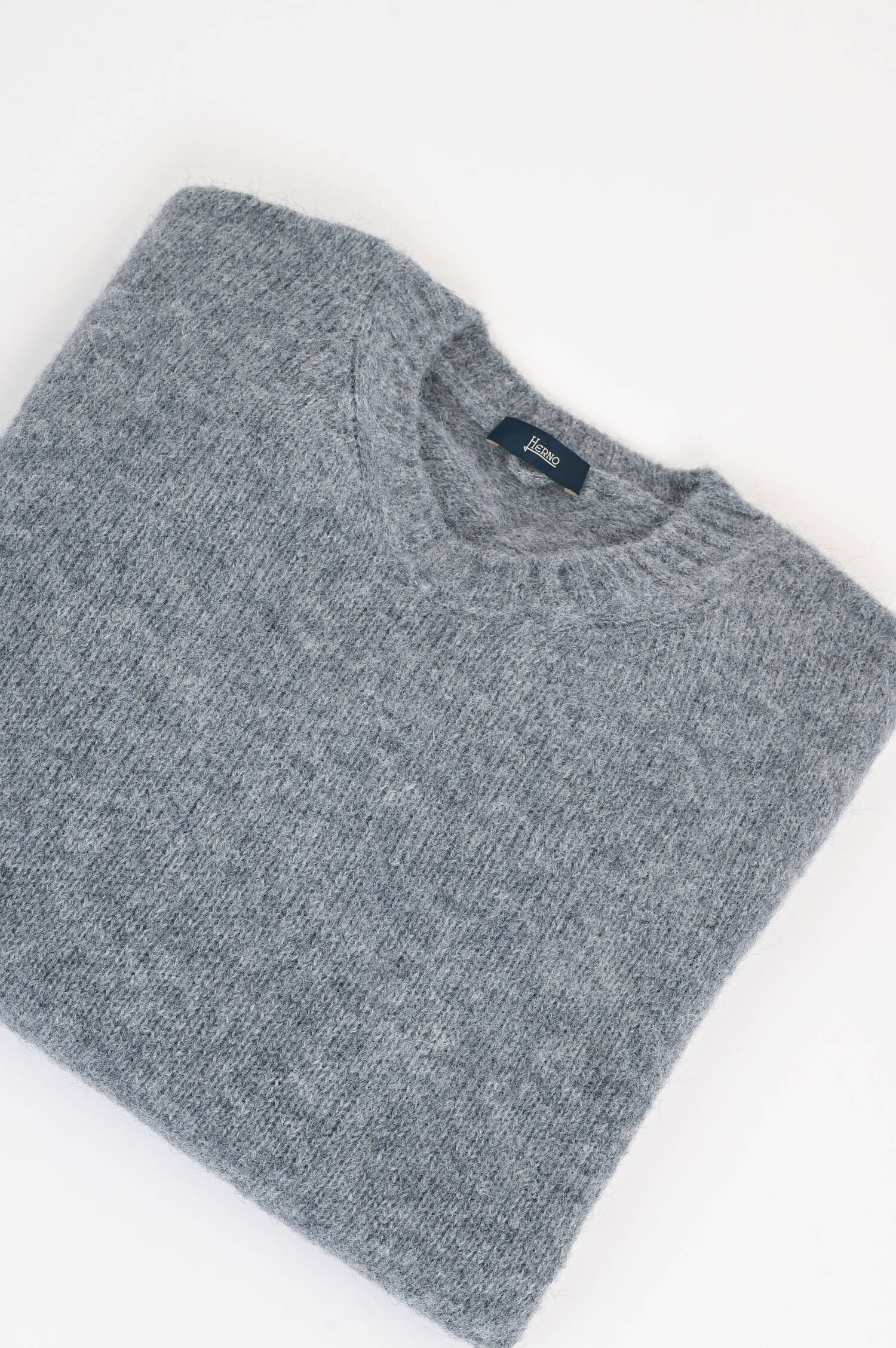 Strickpullover aus Alpaka-Woll-Mix in Grau