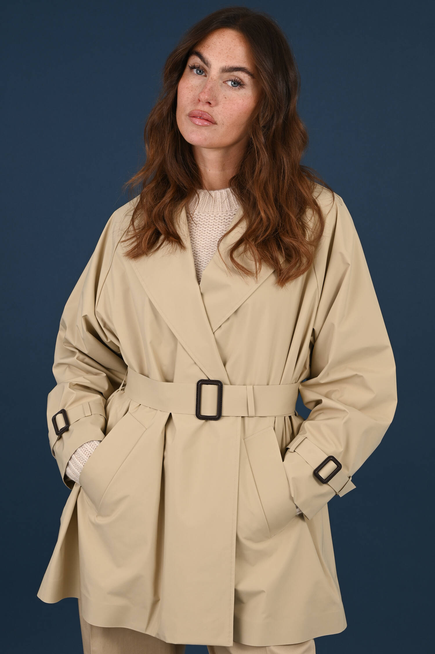 Regenmantel OVATTA in Beige