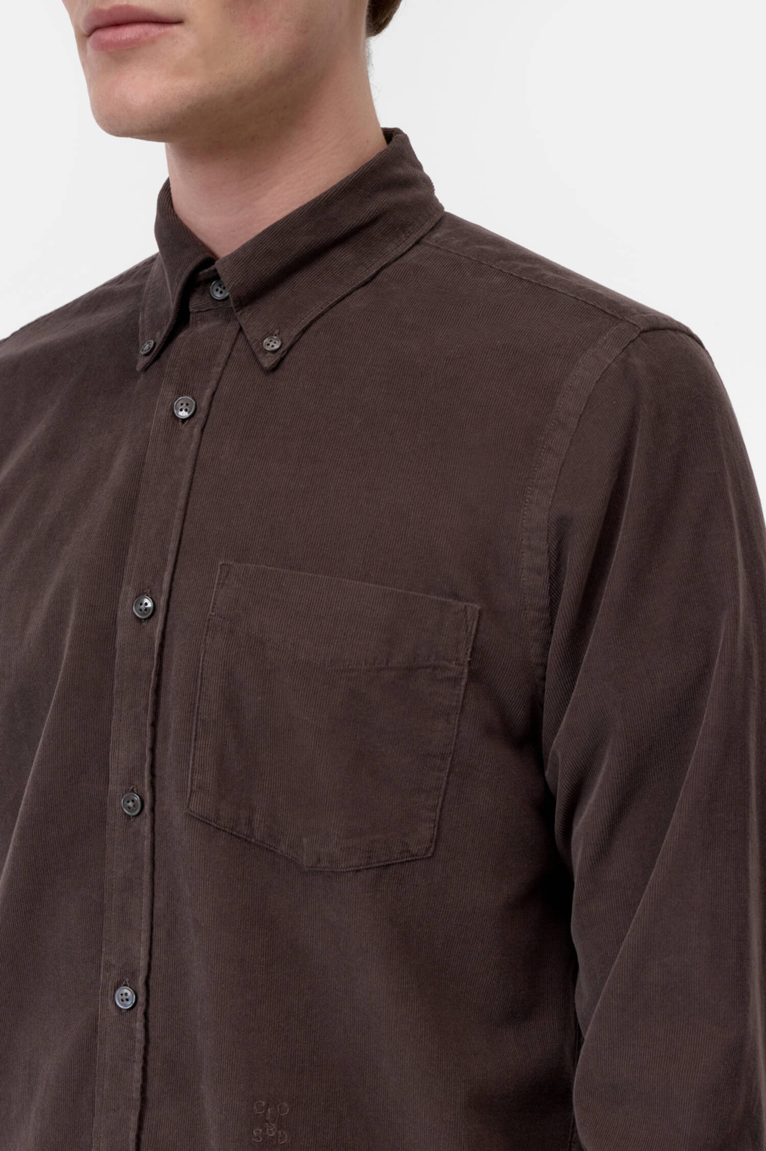Button-Down Cord-Hemd in Braun Button-Down Cord-Hemd in Braun